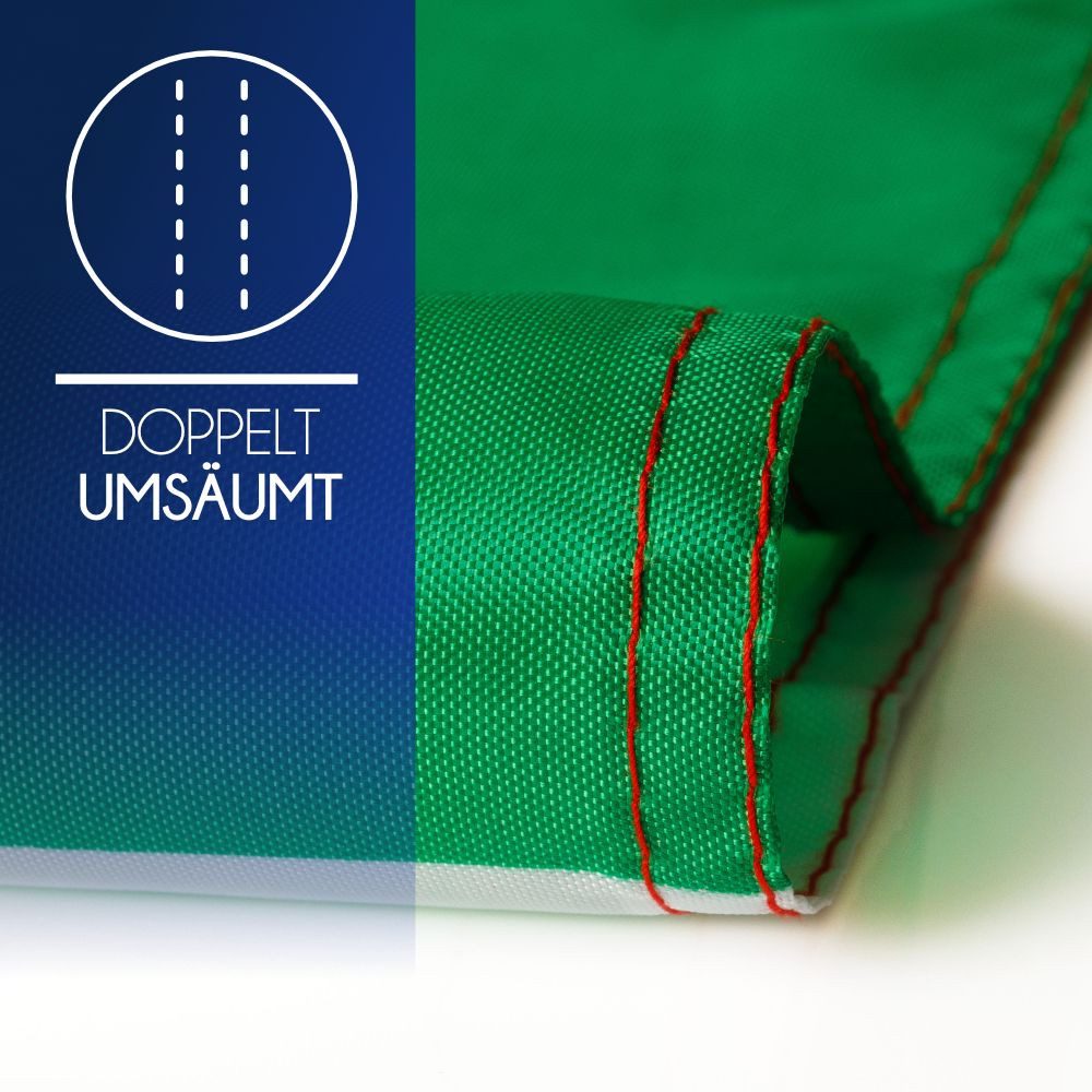 PHENO FLAGS Flagge Premium Italien Flagge 90 x 150 cm Italy Fahne italienische (Hissflagge für Fahnenmast), Inkl. 2 Messing Ösen