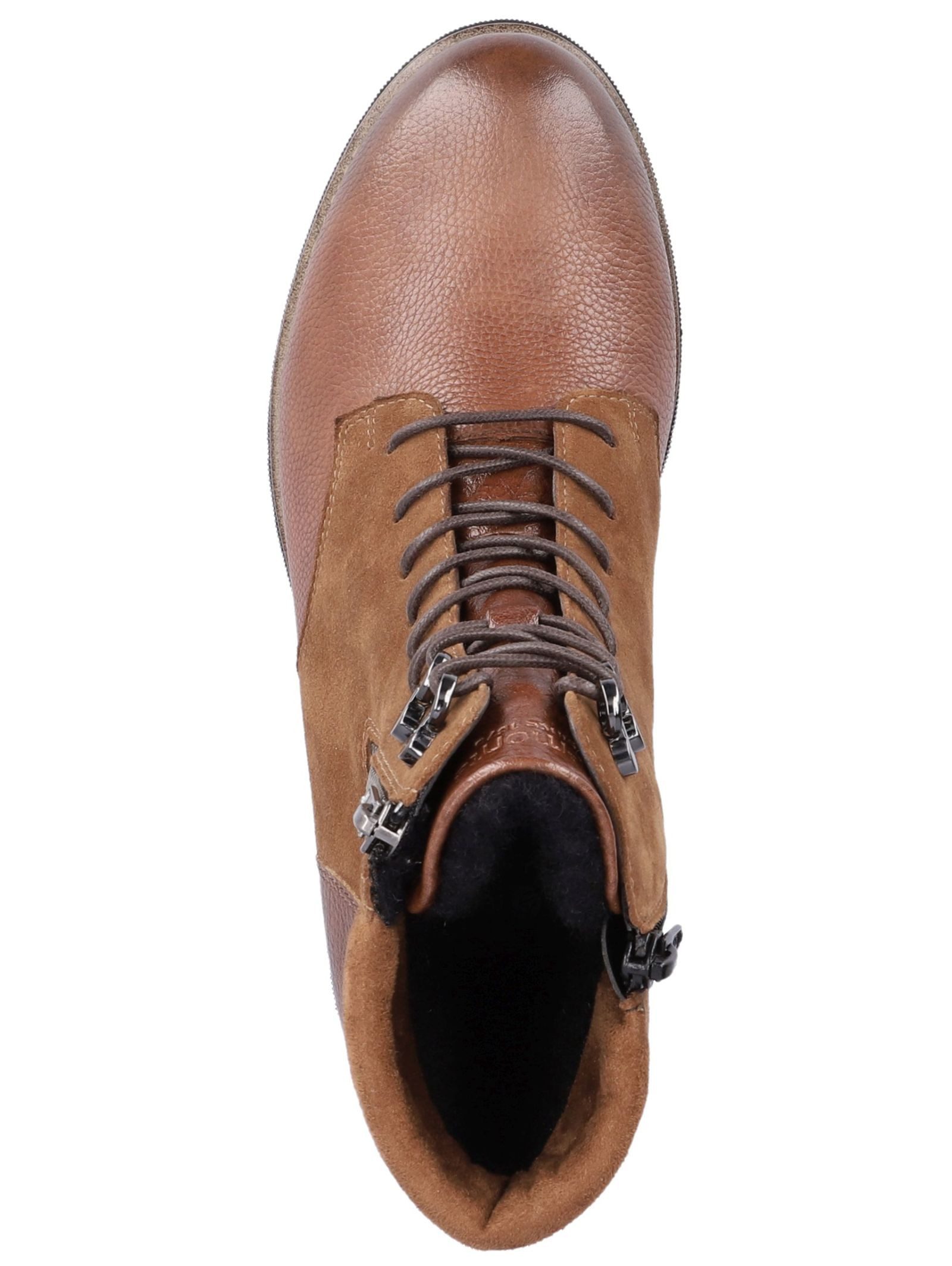 Remonte Remonte Stiefelette Veloursleder Schnürstiefelette