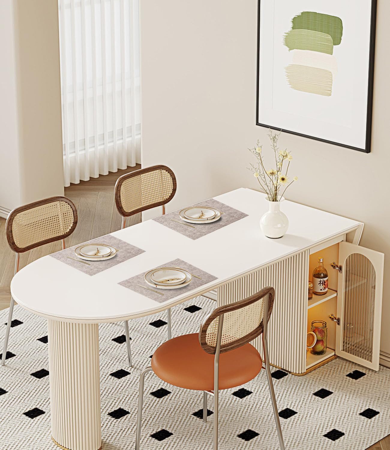 LEAZZLE Platzset 6er Set Wasserdichte Tischset günstig online kaufen