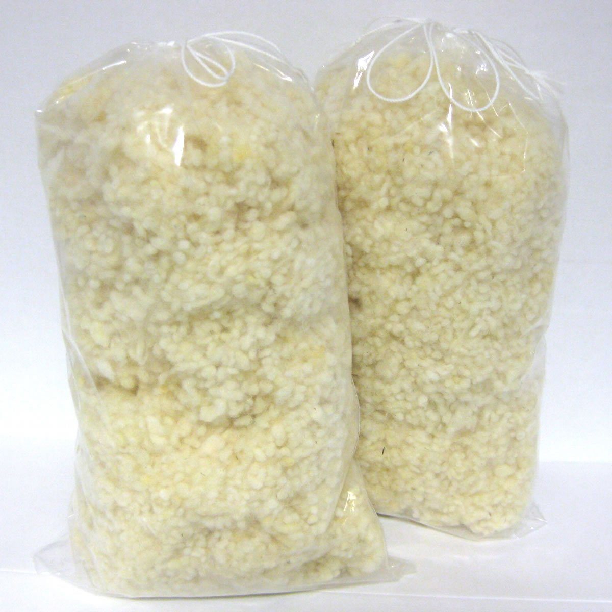 Meivita Kissenfüllung 2x Merino Schafschurwollkugeln Nachfüllpack mit je 150 Gramm