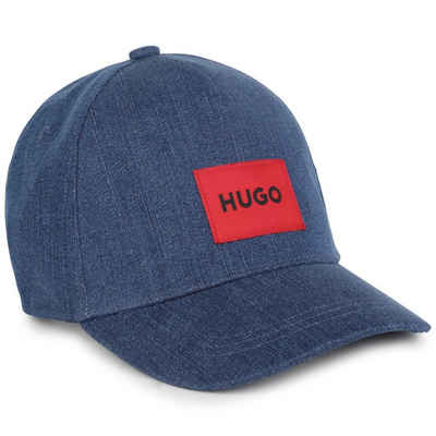 HUGO Baseball Cap HUGO Kids Kappe denim blau mit Patch Front Logo
