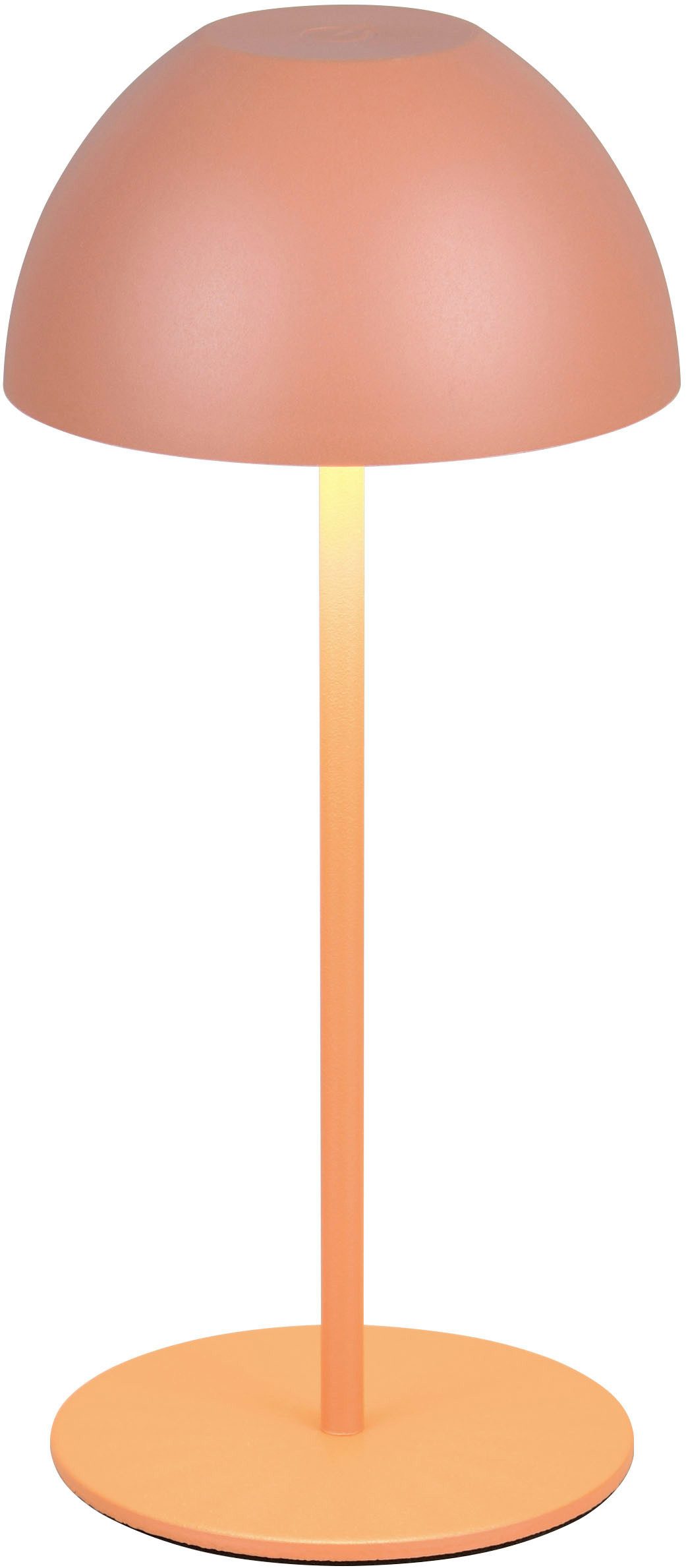 LED Tischleuchte ORTIZ, Outdoor Akku Tischleuchte in Pilzform, IP44, Touchdimmer USB-C