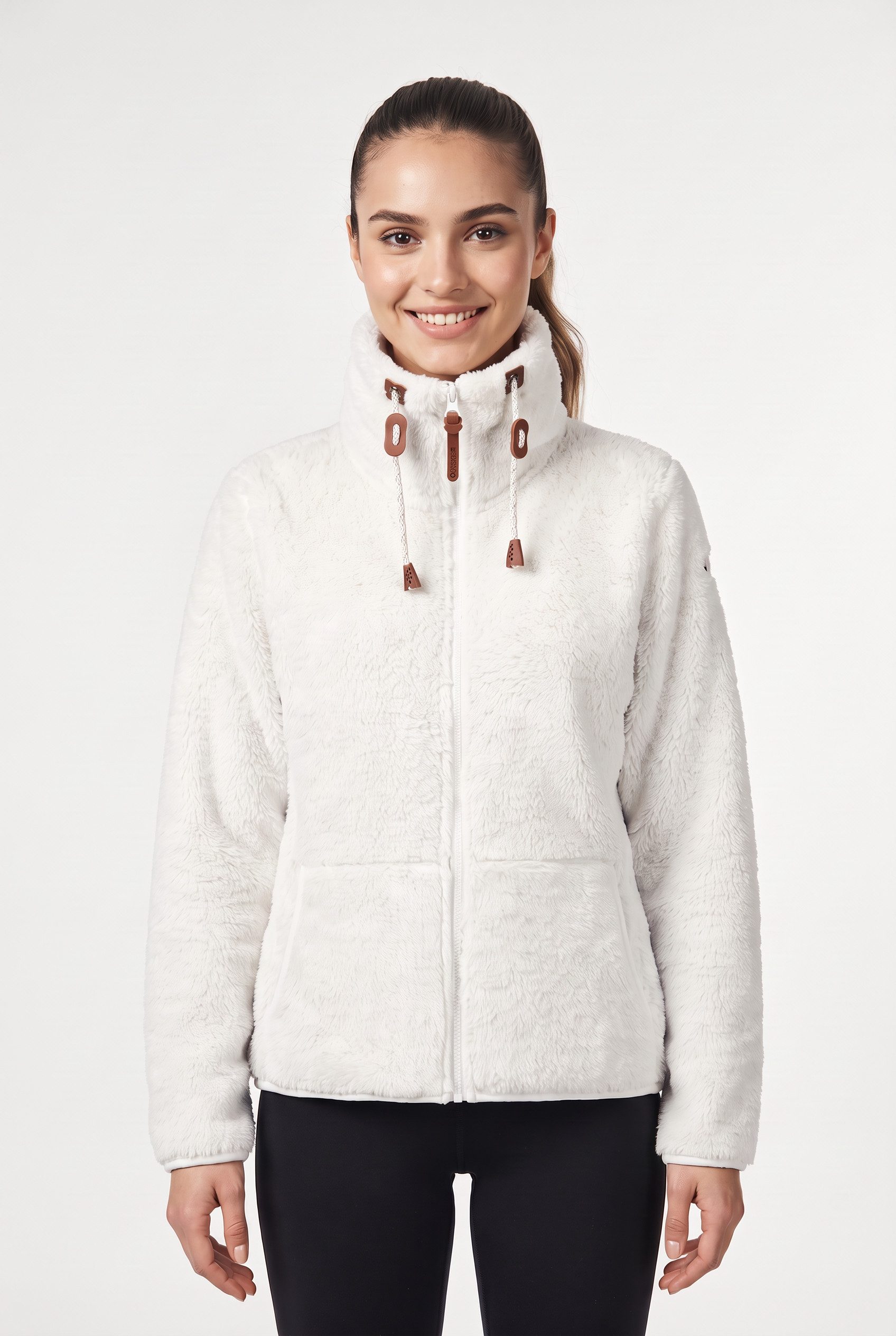 Icepeak Fleecejacke ICEPEAK COLONY sportlicher Stil, mit Reißverschluss, schnell trocknendes Material