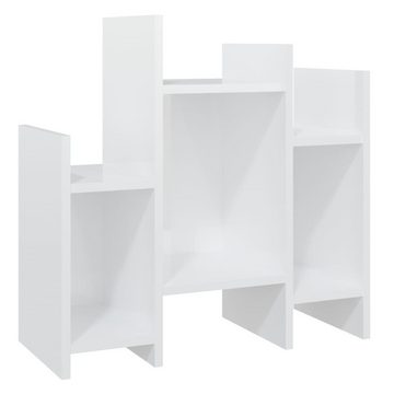 furnicato Sideboard Regalschrank Hochglanz-Weiß 60x26x60 cm Spanplatte