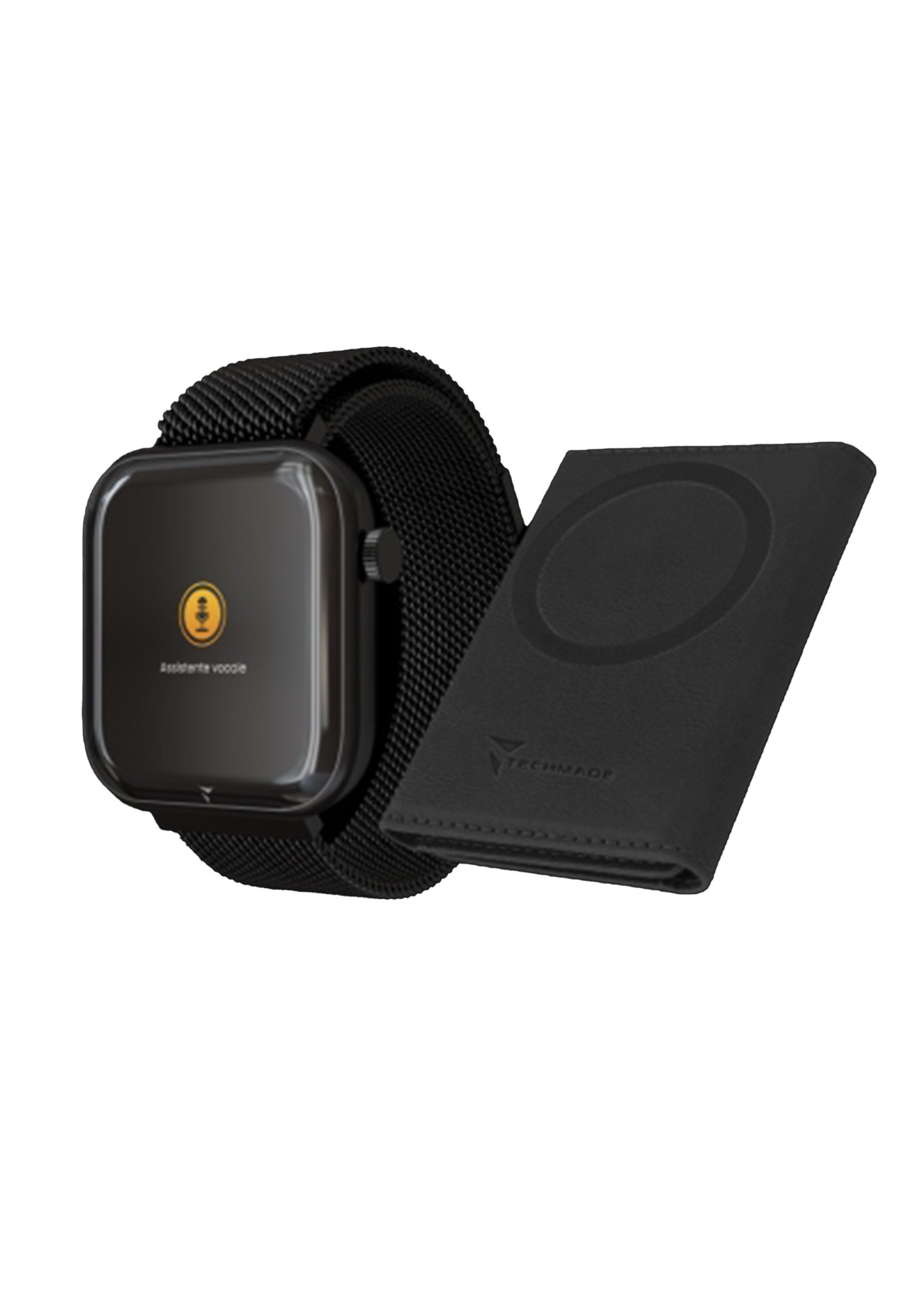 Techmade Smartwatch Glam mit Künstlicher Intelligenz - Bundle-Pack Smartwatch (TechS) Set