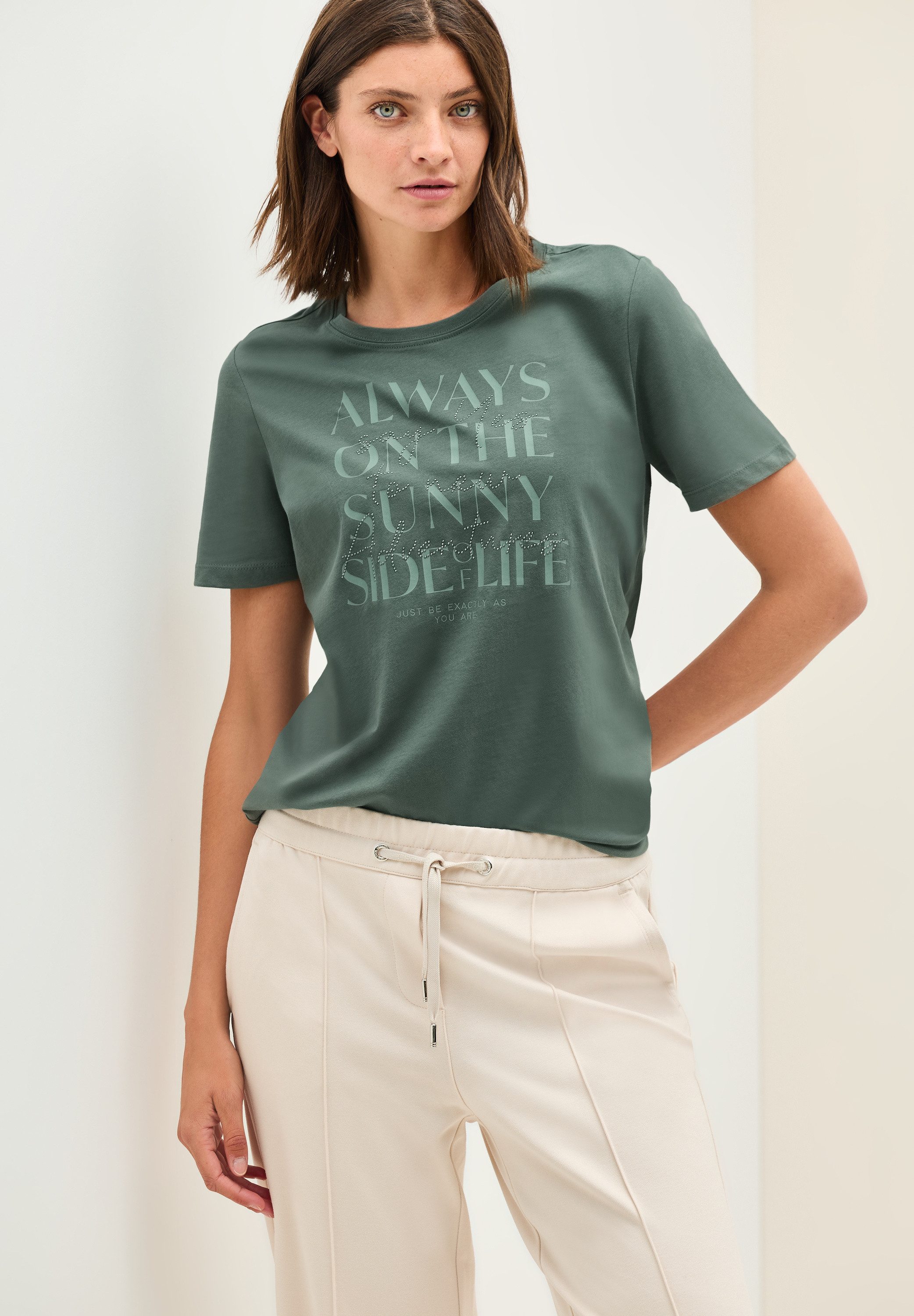 Cecil Print-Shirt, aus reiner Baumwolle günstig online kaufen
