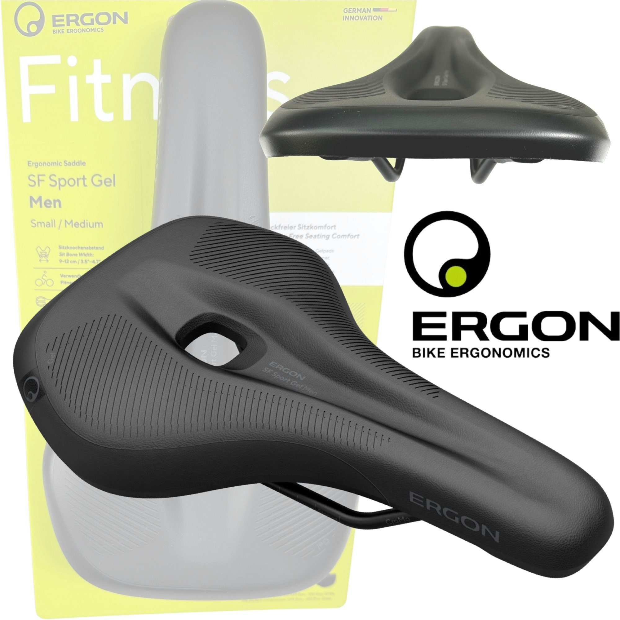 Ergon Fahrradsattel Ergon Fahrrad Sattel SF Sport Gel Men S/M