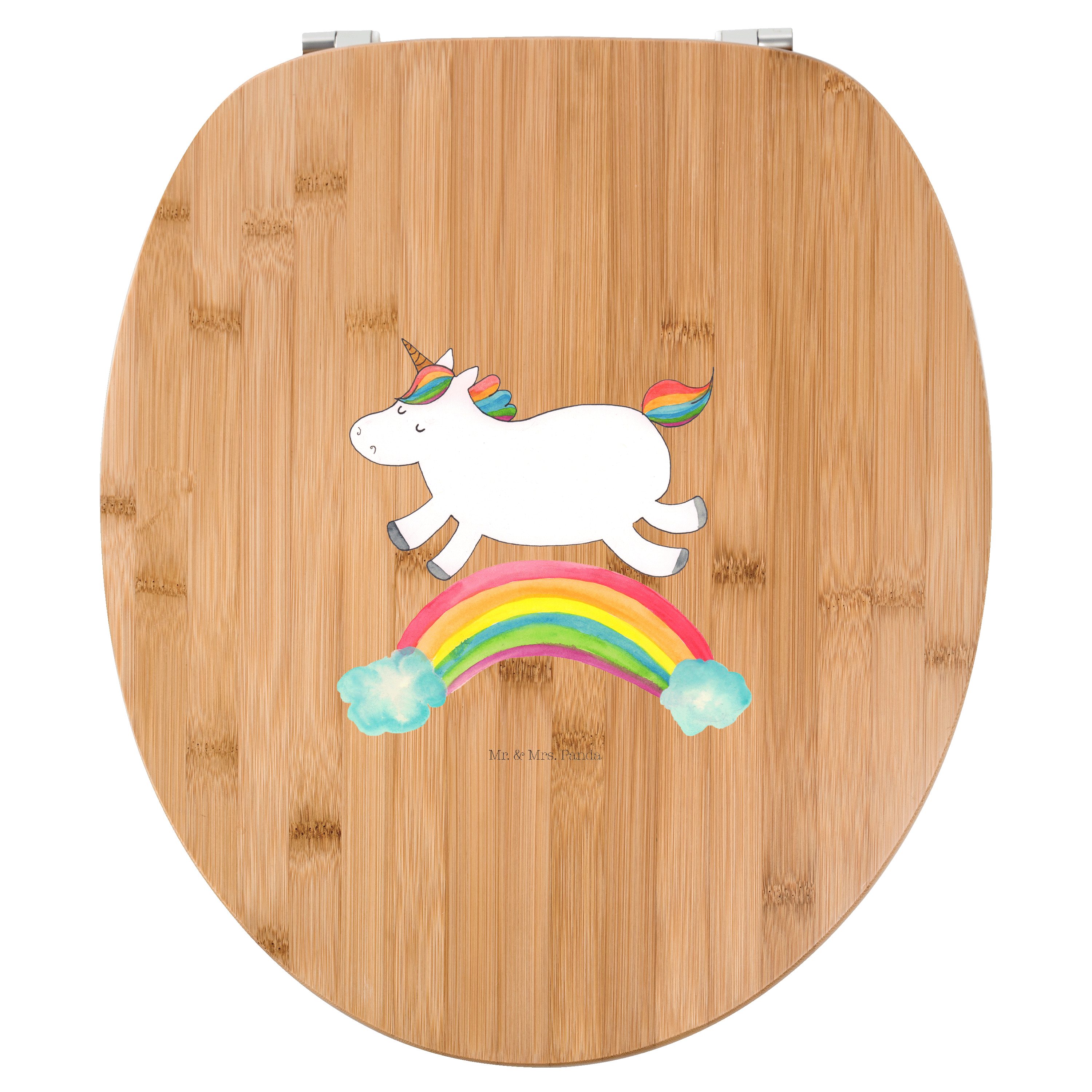 WC-Sitz Einhorn Regenbogen - Transparent - Geschenk, Unicorn, Klodeckel, Einh
