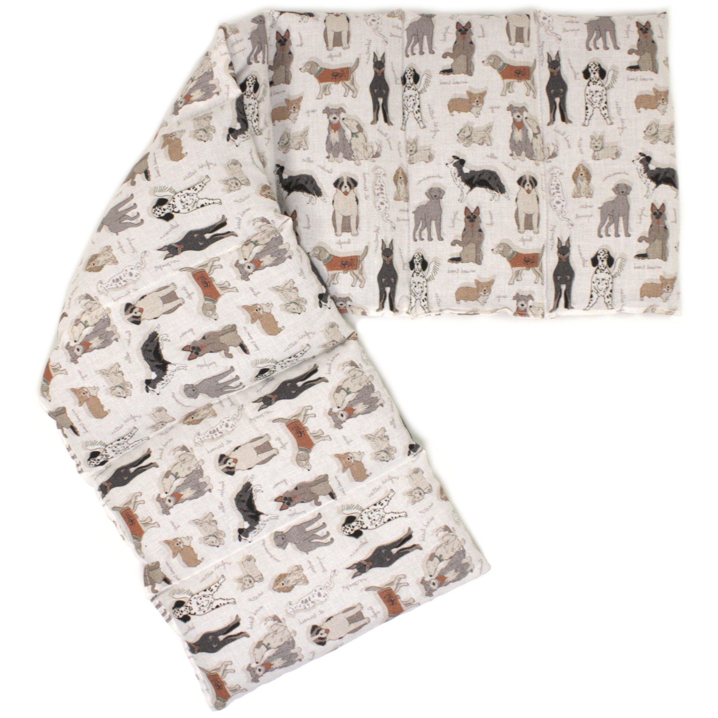 Giraffenland Wärmekissen Bio-Dinkelkissen 8-Kammer 75x20cm - Bio Füllung & Bio Stoff, Wärme- (Mikrowelle/Backofen) o. Kältekissen (Kühlschrank/Gefriertruhe)
