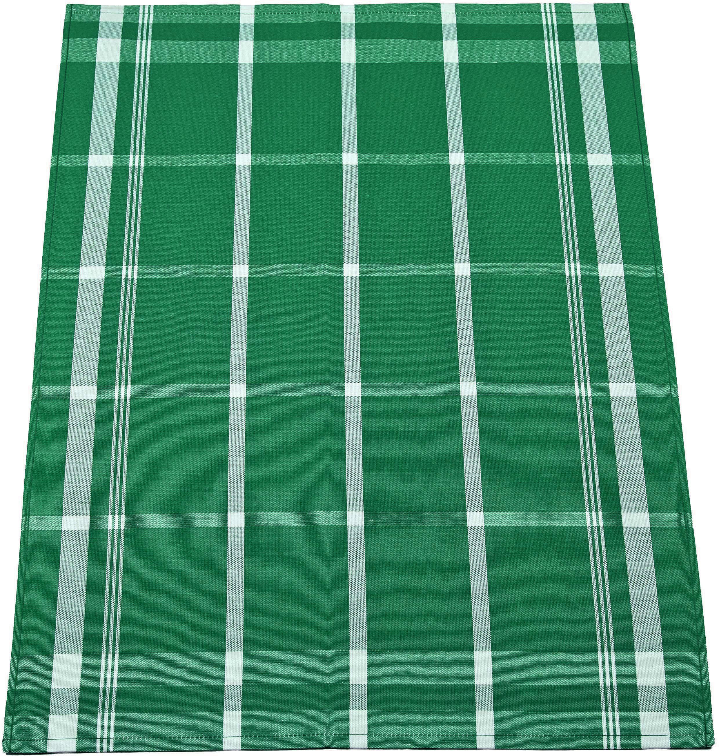 ROSS Geschirrtuch Exclusiv, (Set, 3-tlg), Blockkaro, 50% Baumwolle, 50% Lei günstig online kaufen