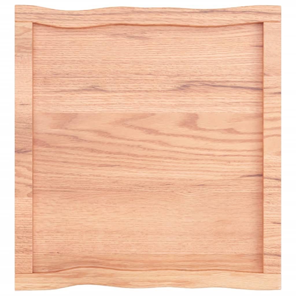 furnicato 60x60x(2-6) (1 Tischplatte St) Behandelt cm Baumkante Massivholz