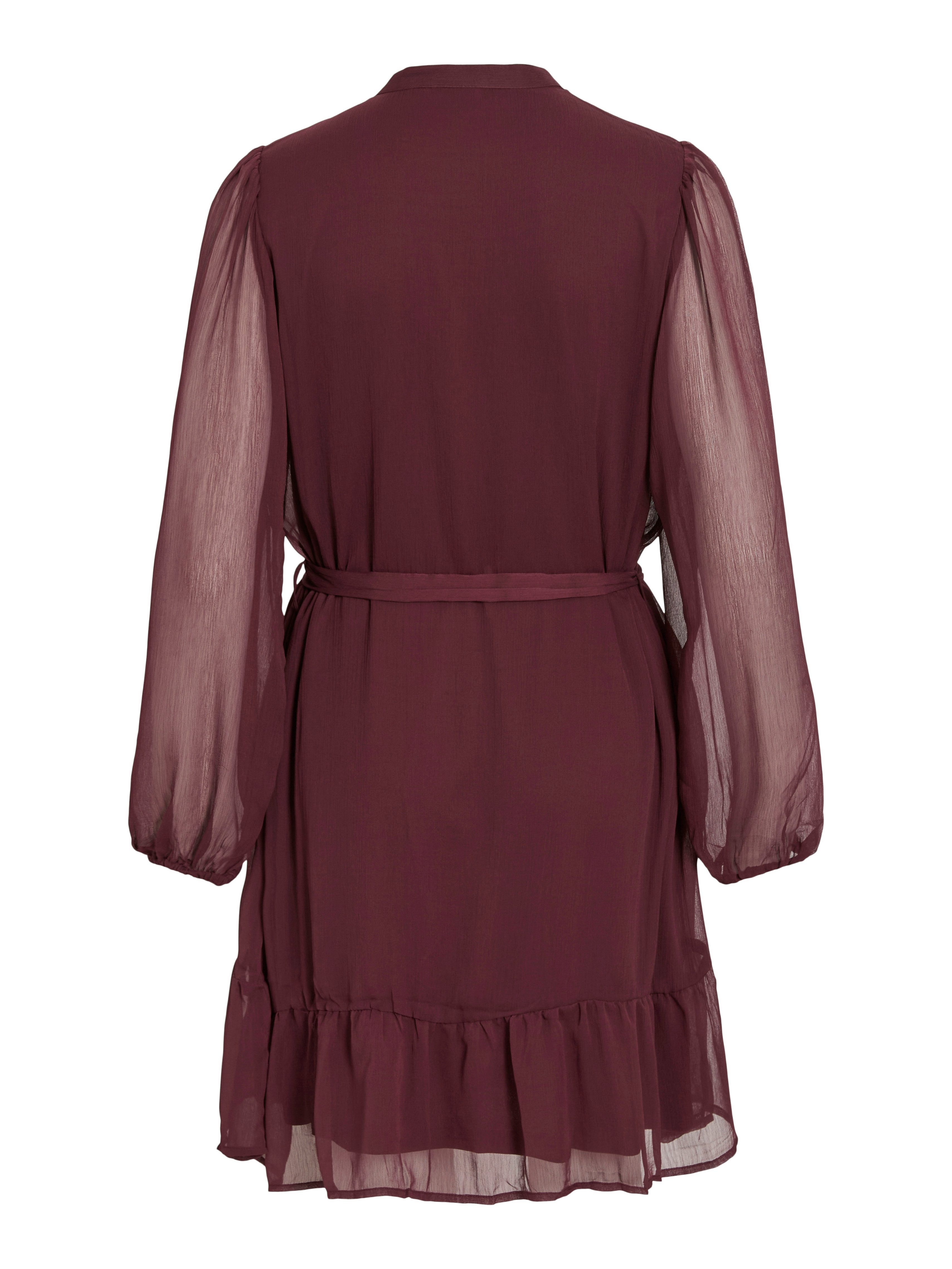 Vila Chiffonkleid VIFALIA L/S DRESS - NOOS Sommerkleid günstig online kaufen