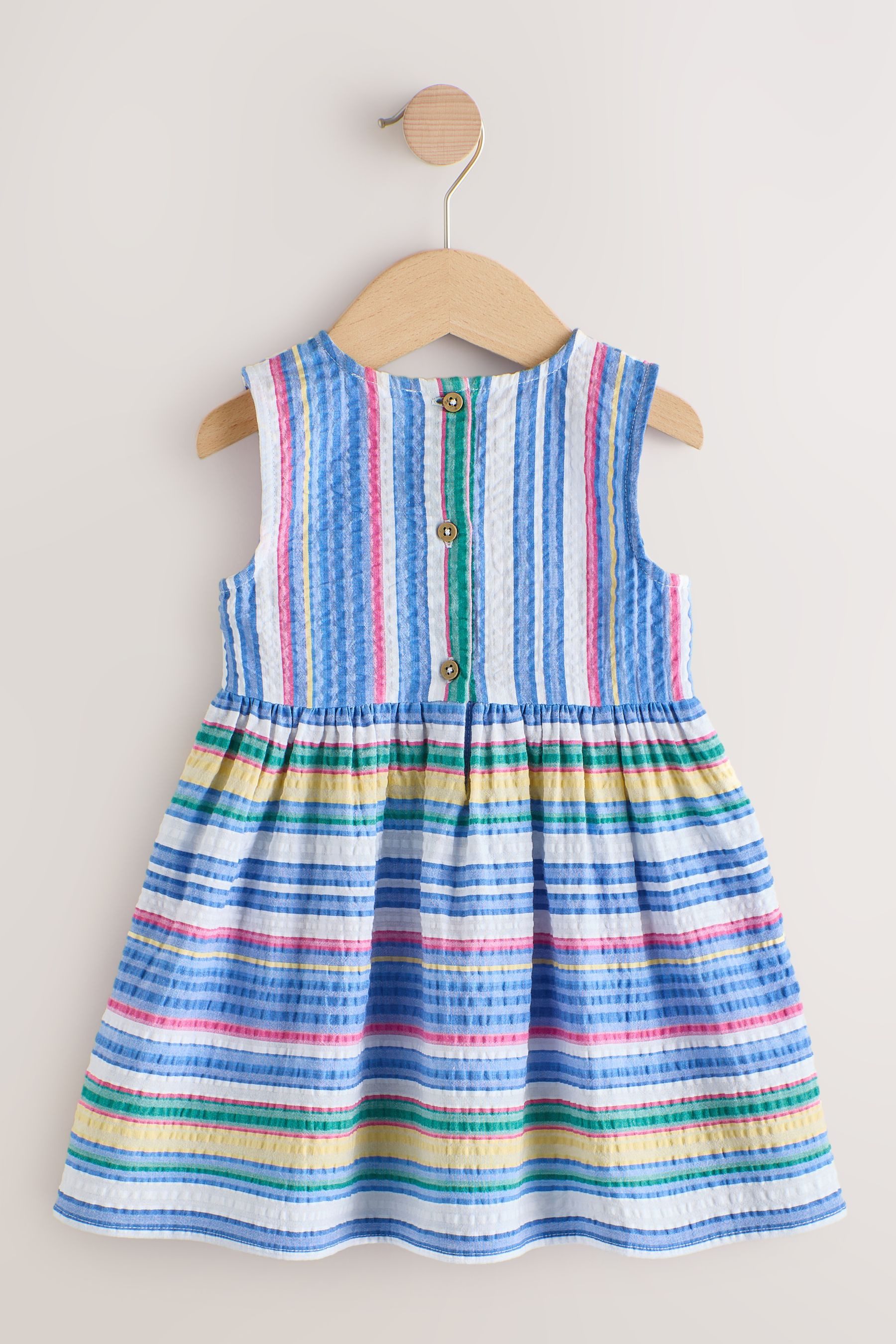 Next Sommerkleid Ärmelloses Kleid aus Baumwolle (1-tlg)