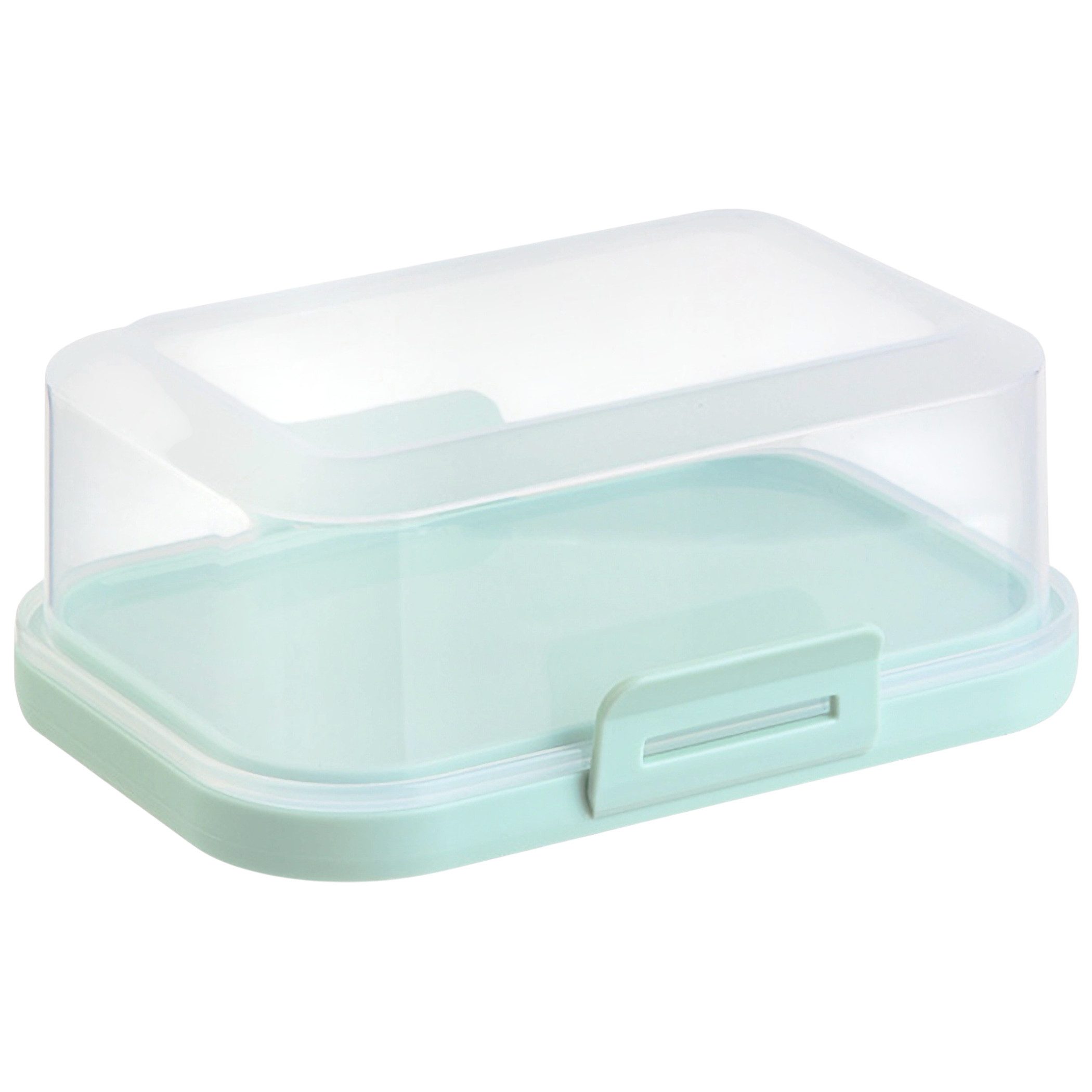 Engelland Butterdose Stapelbare Butter-/Käsedose, Kunststoff, (Vorteils-Set, 1-tlg., mit sicherem Klickverschluss), stapelbar, platzsparend, Ordnung im Kühlschrank, BPA-Frei, Mehrzweck
