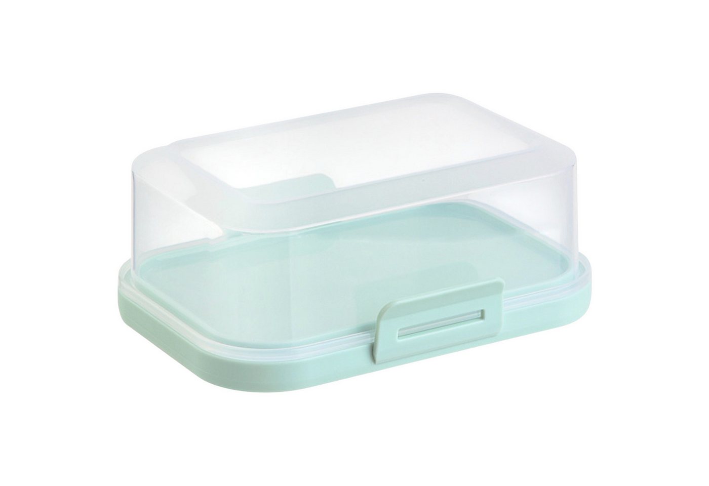Engelland Butterdose Stapelbare Butter-/Käsedose, Kunststoff, (Vorteils-Set, 1-tlg., mit sicherem Klickverschluss), stapelbar, platzsparend, Ordnung im Kühlschrank, BPA-Frei, Mehrzweck