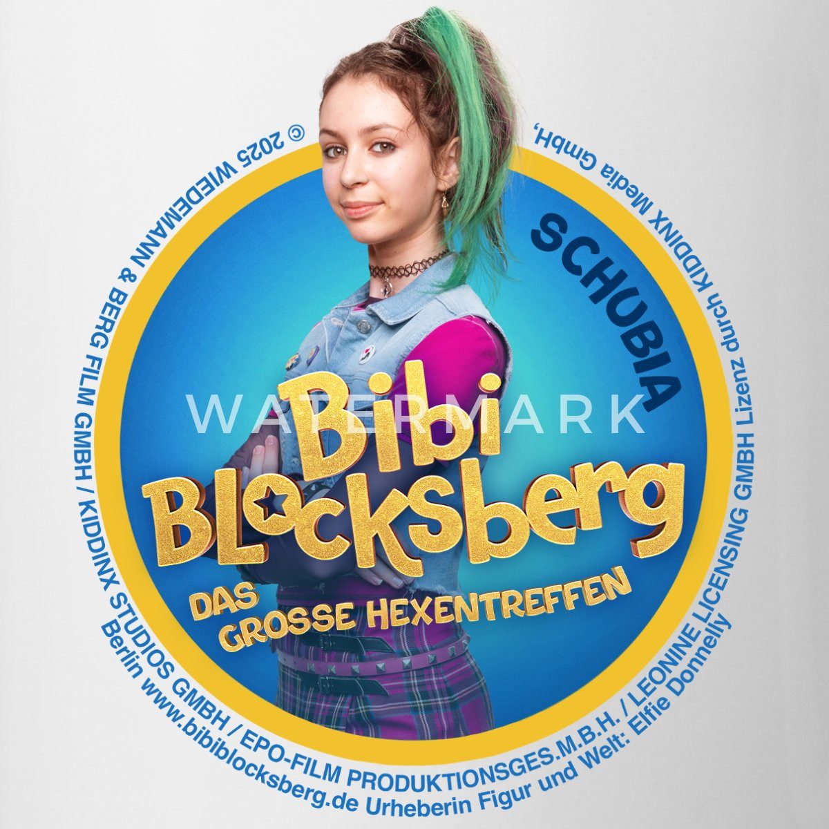 Spreadshirt Tasse Bibi Blocksberg Film Große Hexentreffen Schubia Tasse Zweifarbig, Keramik