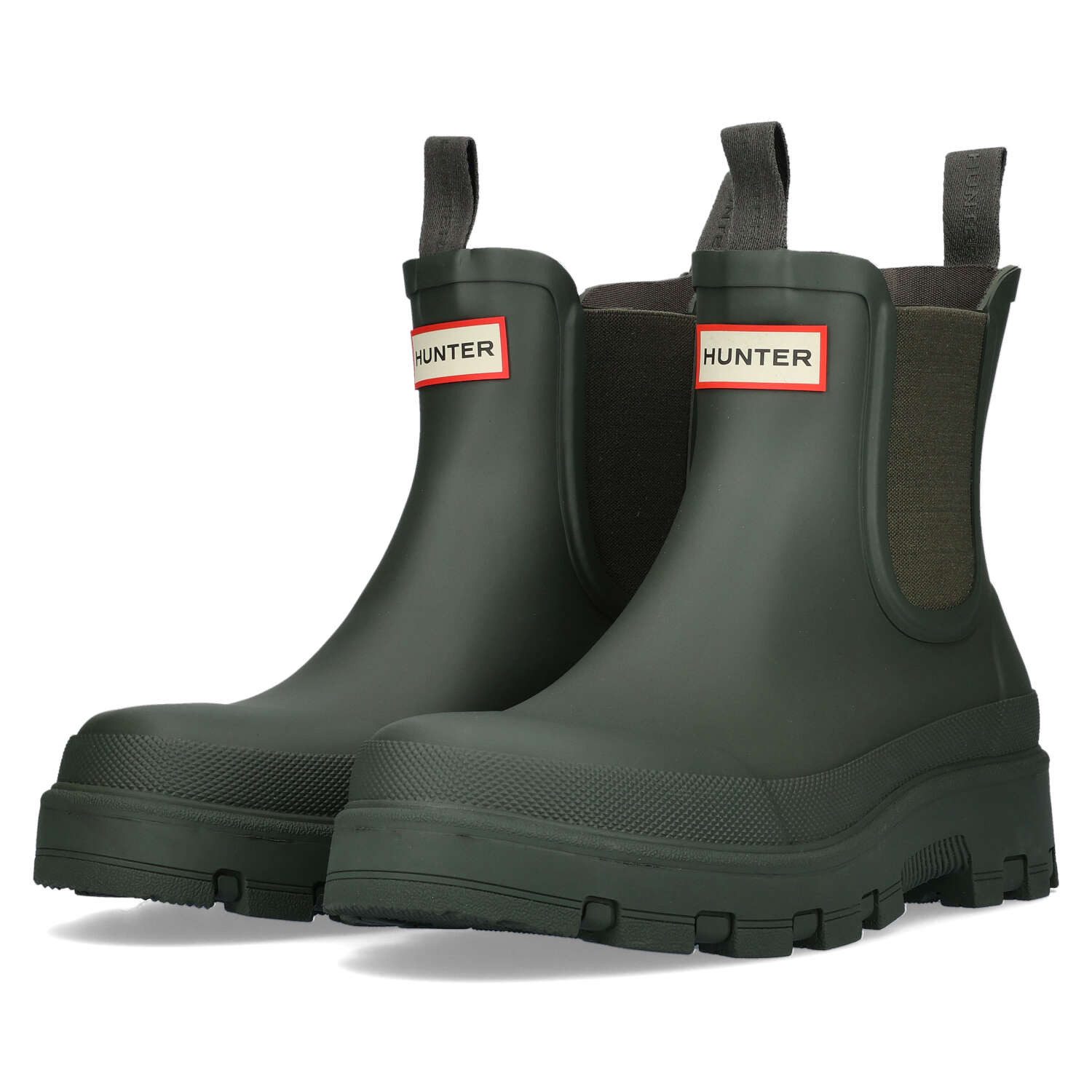 Hunter Hunter Elements Elastic Chelsea Boot Dark Olive Sneaker