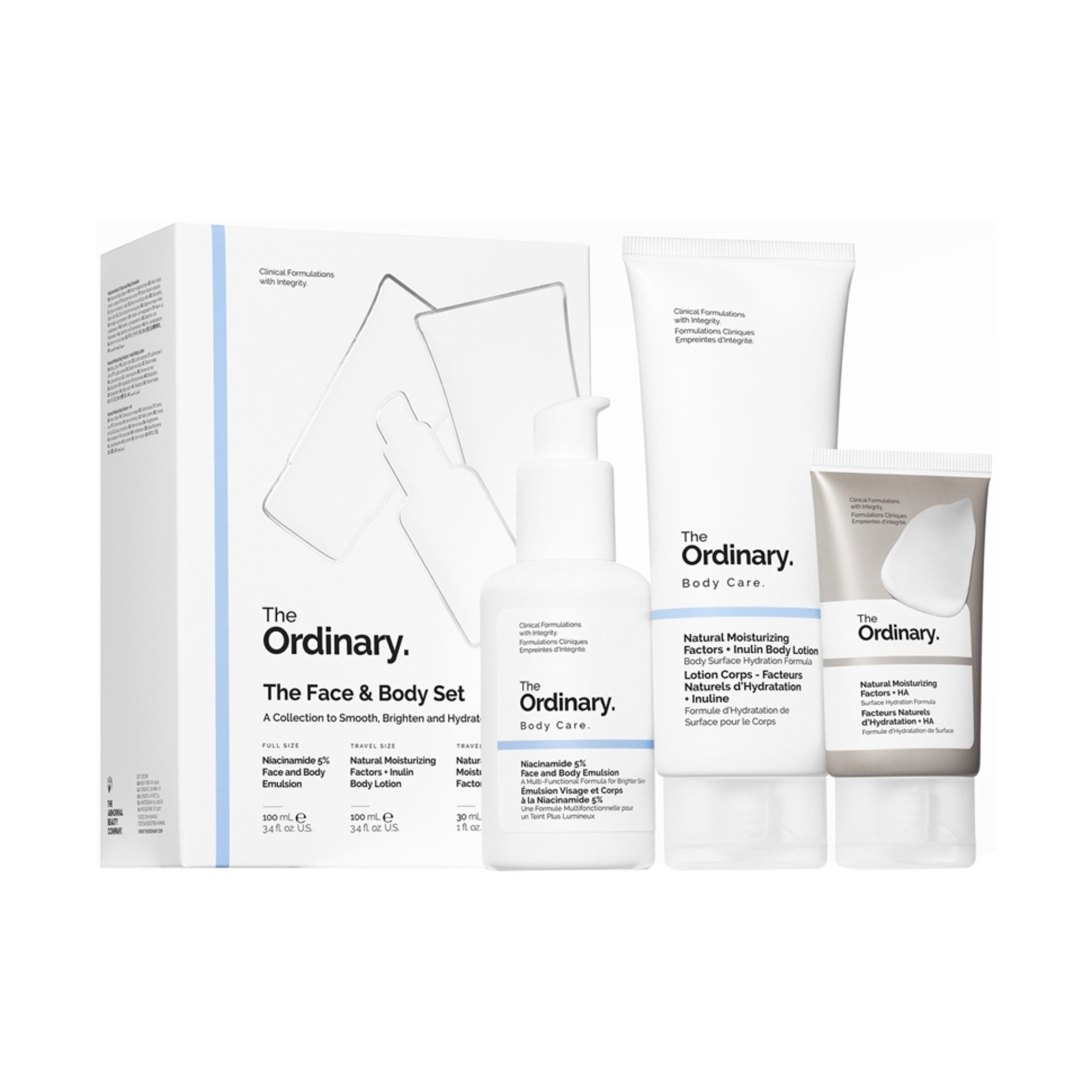 The Ordinary Gesichtspflege-Set The Face & Body Set Set, 3-tlg.