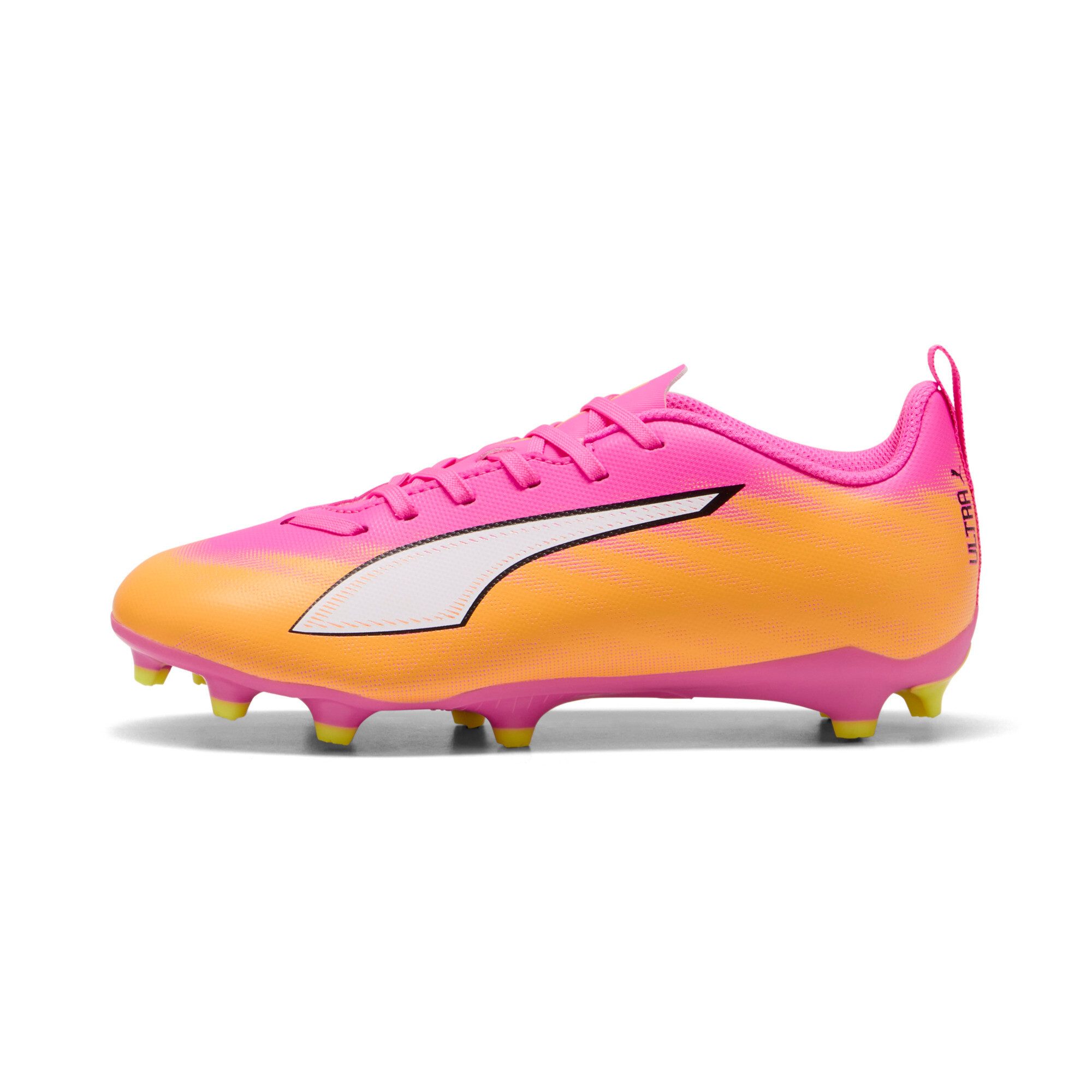 PUMA ULTRA 6 PLAY FG/AG JR Fußballschuh für Rasen- und Kunstrasenplätze, atmungsaktiv, mit Schnürung