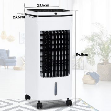 Randaco Ventilatorkombigerät Klimagerät 70W 3 Stufe 4in1 Luftkühler Fernbedienung Timer Touchscreen
