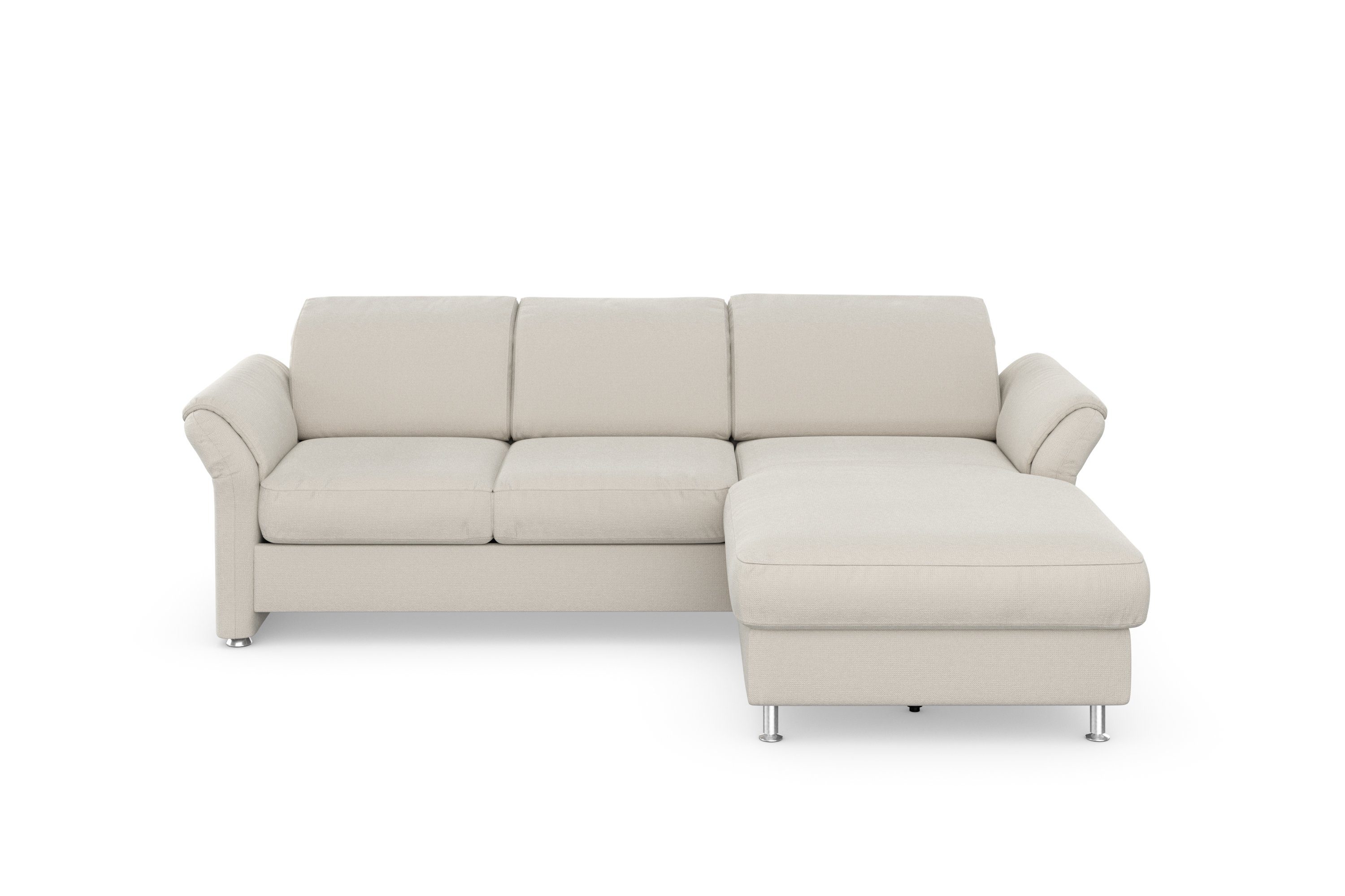 sit&more Ecksofa Apulia, wahlweise Bettfunktion, und Kopf- Armteilverstellung Bettkasten und