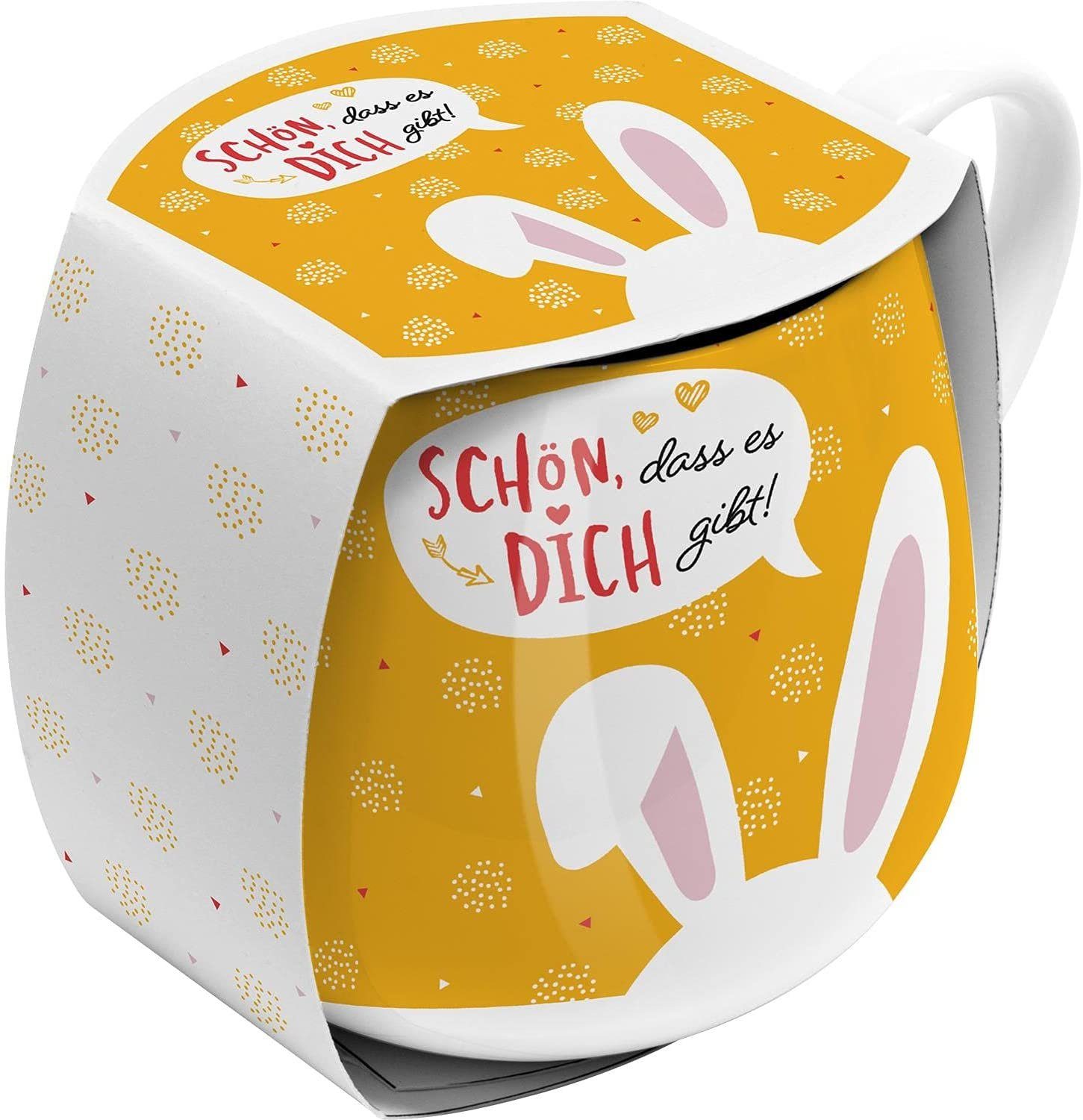 Sheepworld Tasse Sheepworld bauchige Form Porzellan Tasse 450ml Schön, dass es Dich, Porzellan