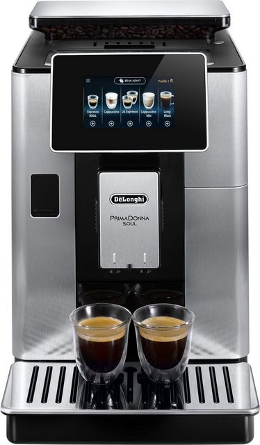 De'Longhi Kaffeevollautomat PrimaDonna Soul ECAM 610.75.MB, inkl. Kaffeekanne im Wert von UVP € 29,99 und + Gläser-Set im Wert von 46,90 UVP