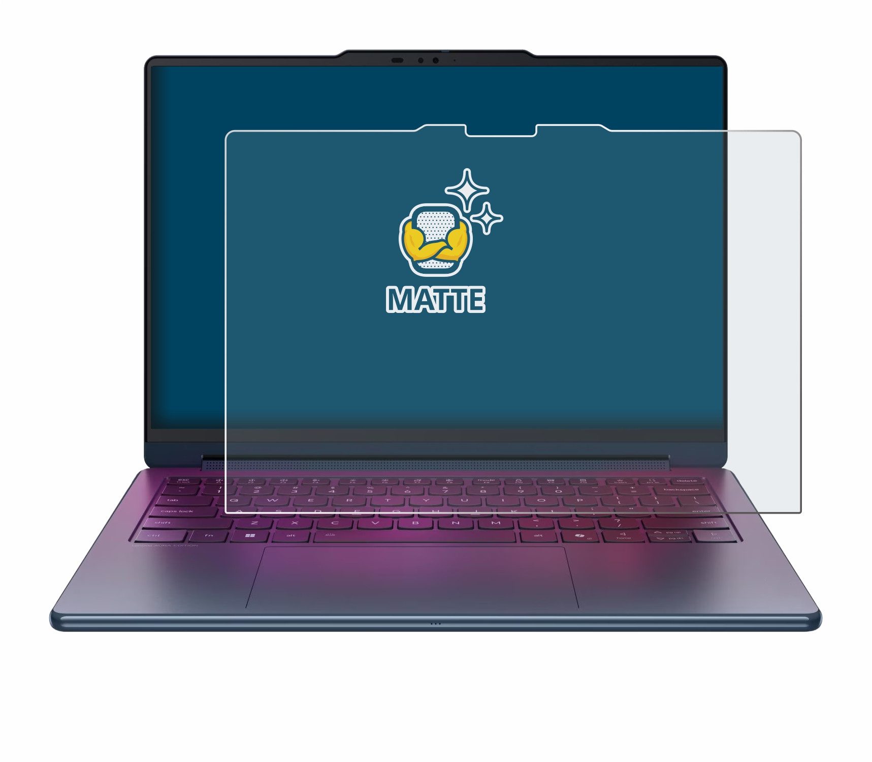 BROTECT Displayschutzfolie Schutzfolie für Lenovo Yoga 9i 2-in-1 Gen 11 Aura Edition 14", Displayschutz Schutz Folie Matt Entspiegelungsfolie