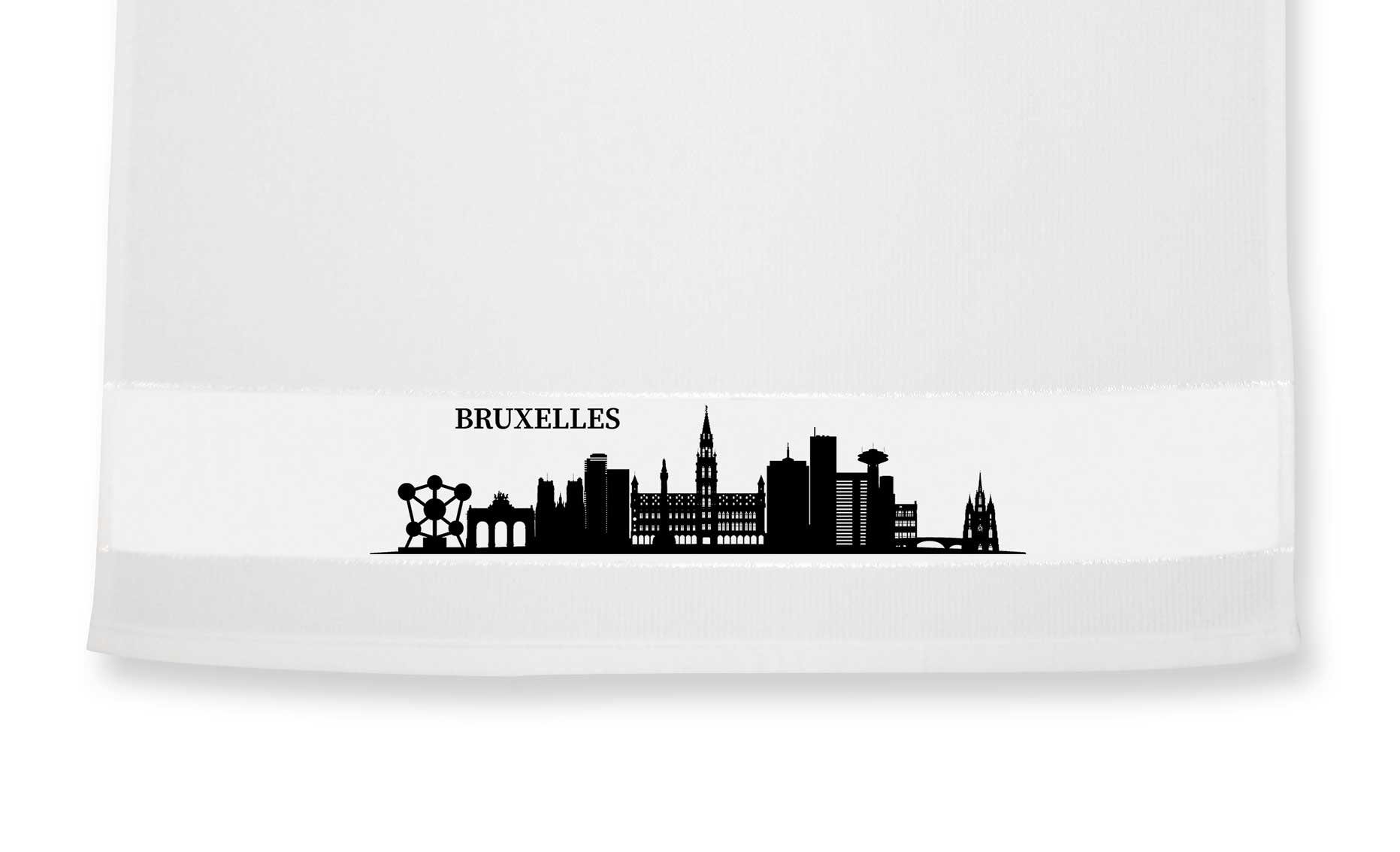 Skyline Geschirrtuch die Brüssel / Bruxelles Stadtmeister