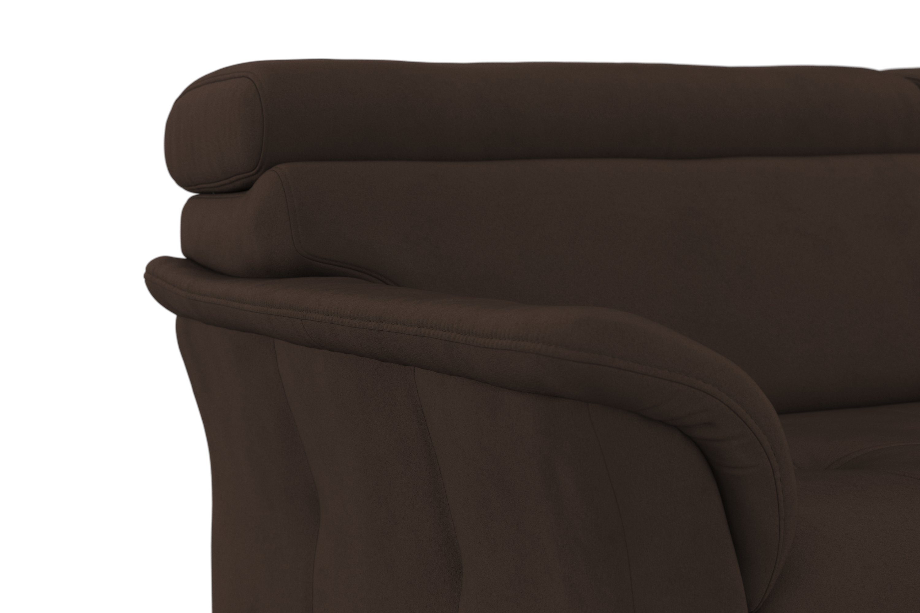 sit&more Ecksofa Marano, inklusive mit Bettkasten wahlweise Kopfteilverstellung, Bettfunktion