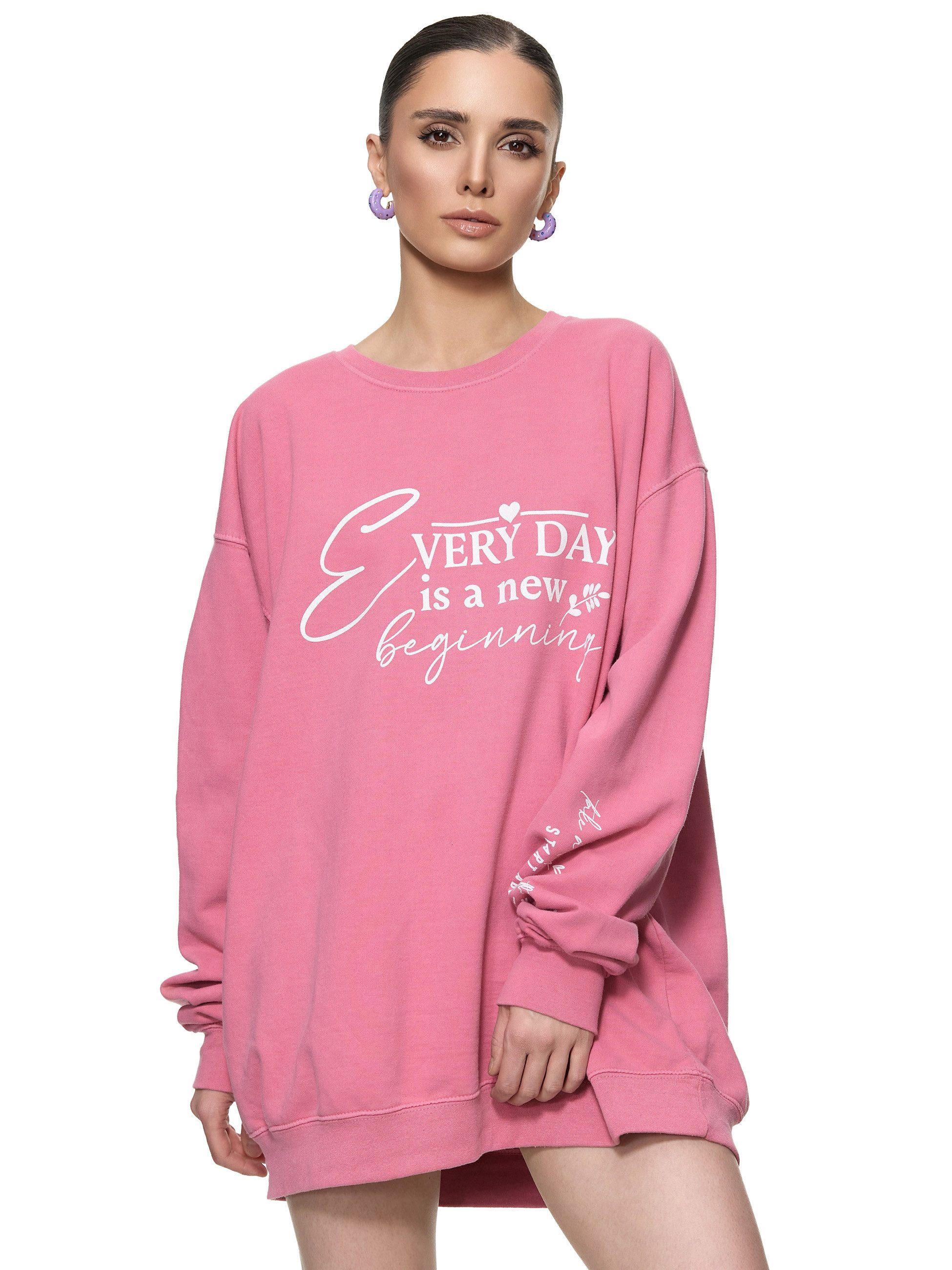 Worldclassca Sweatshirt Worldclassca Oversized Sweatshirt EVERY DAY Print L günstig online kaufen