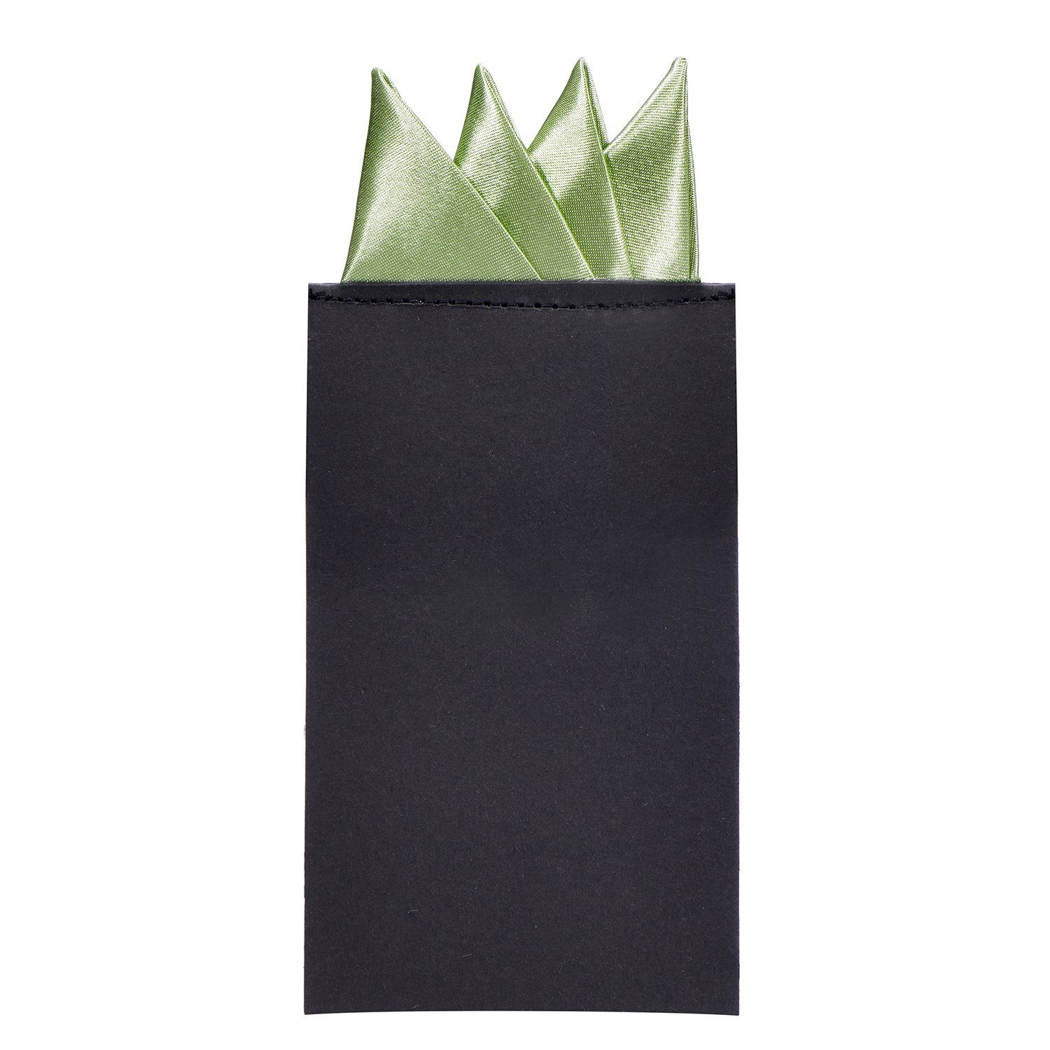 DonDon Einstecktuch DonDon Herren Einstecktuch vorgefaltet, (Packung, 1-St), vorgefaltet, mit Karton verstärkt, Seidenlook