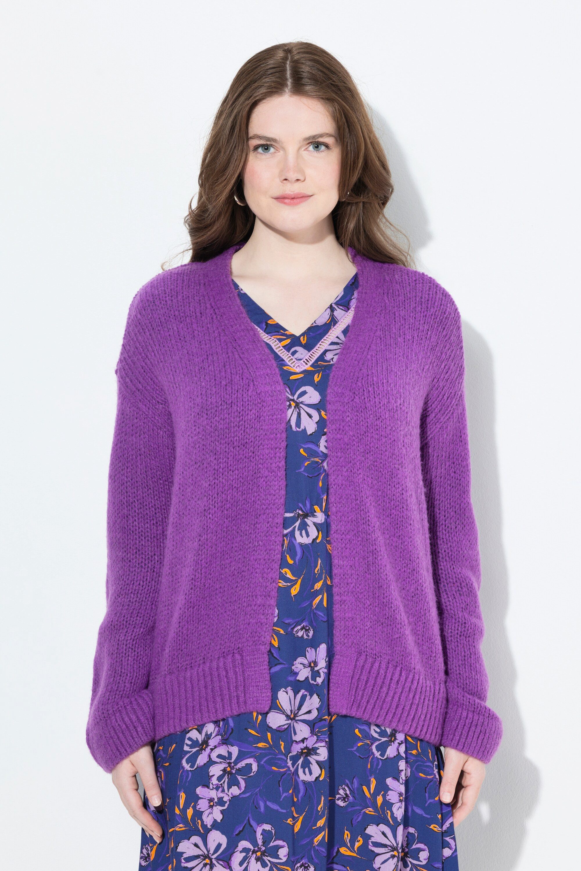Ulla Popken Strickjacke Strickjacke kurz oversized günstig online kaufen