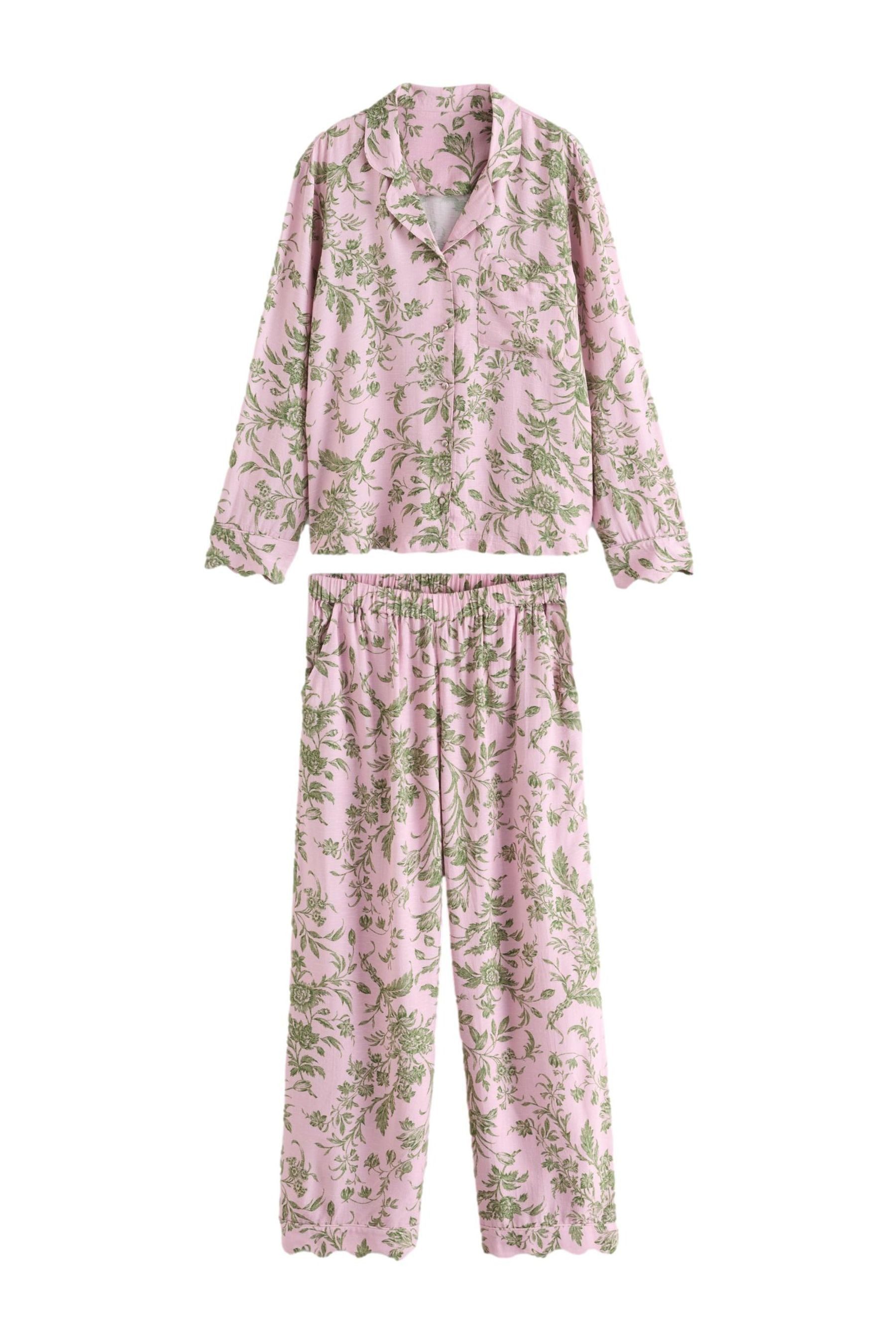 Pyjama Laura Ashley geknöpfter Schlafanzug, Lloyd-Print