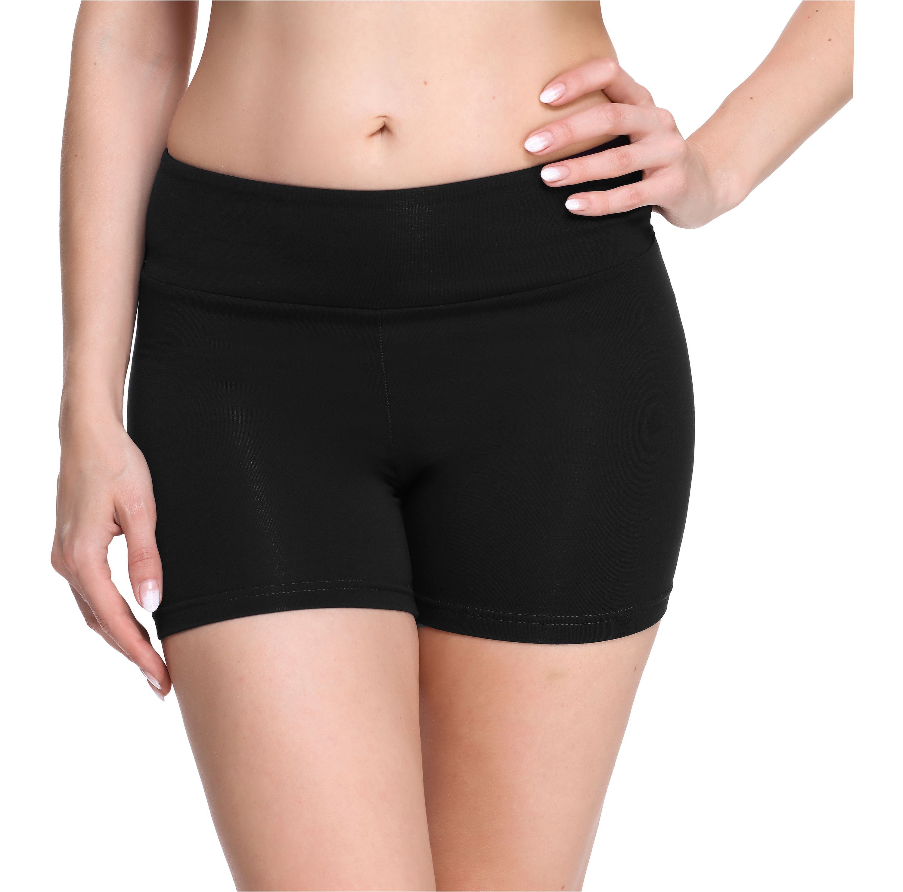 Merry Style Leggings Damen Shorts Radlerhose Unterhose Hotpants Boxershorts MS10-284 (1-tlg) elastischer Bund – Bild 5 von 5