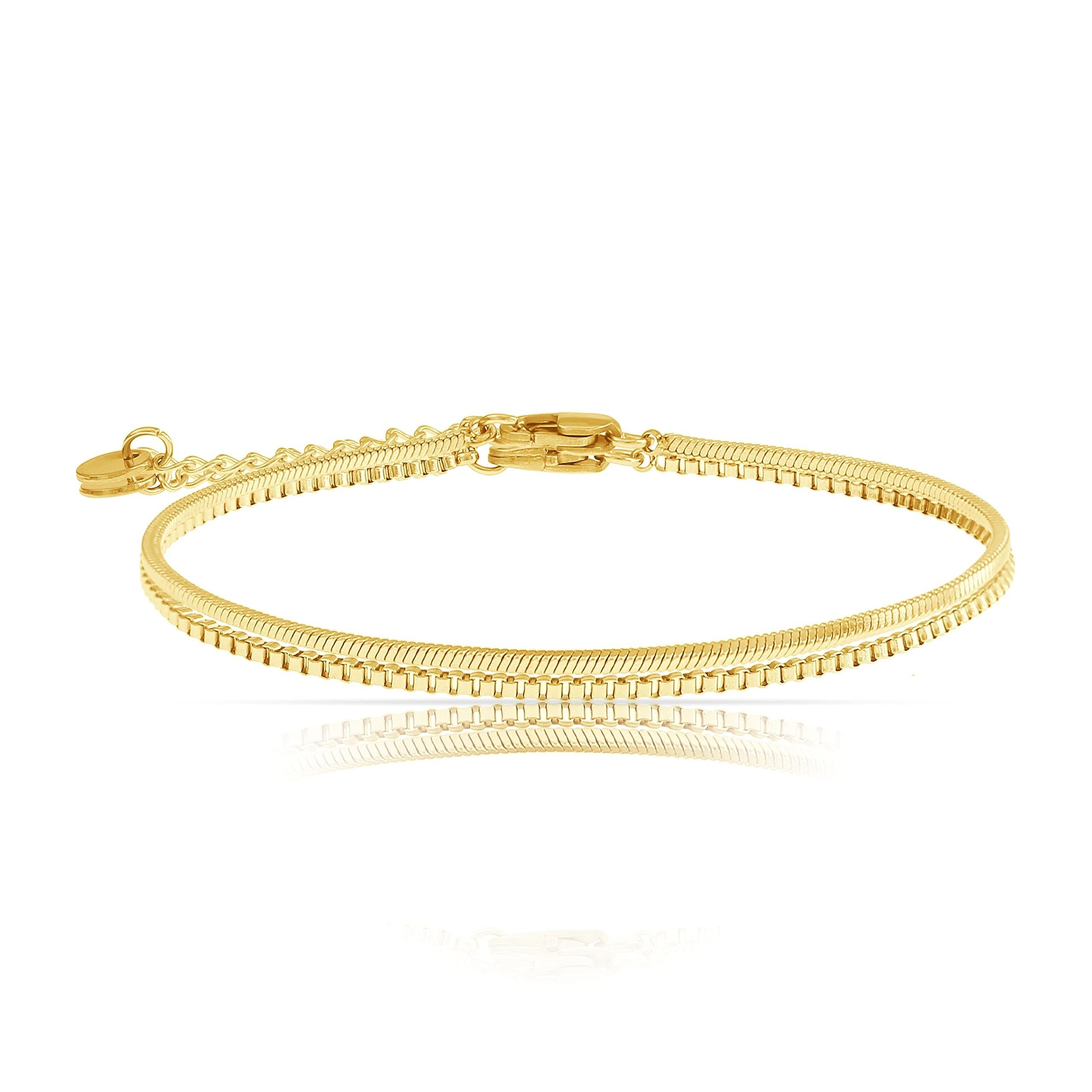 Made by Nami Edelstahlarmband Silber oder Gold Armband Edelstahl Minimalist günstig online kaufen