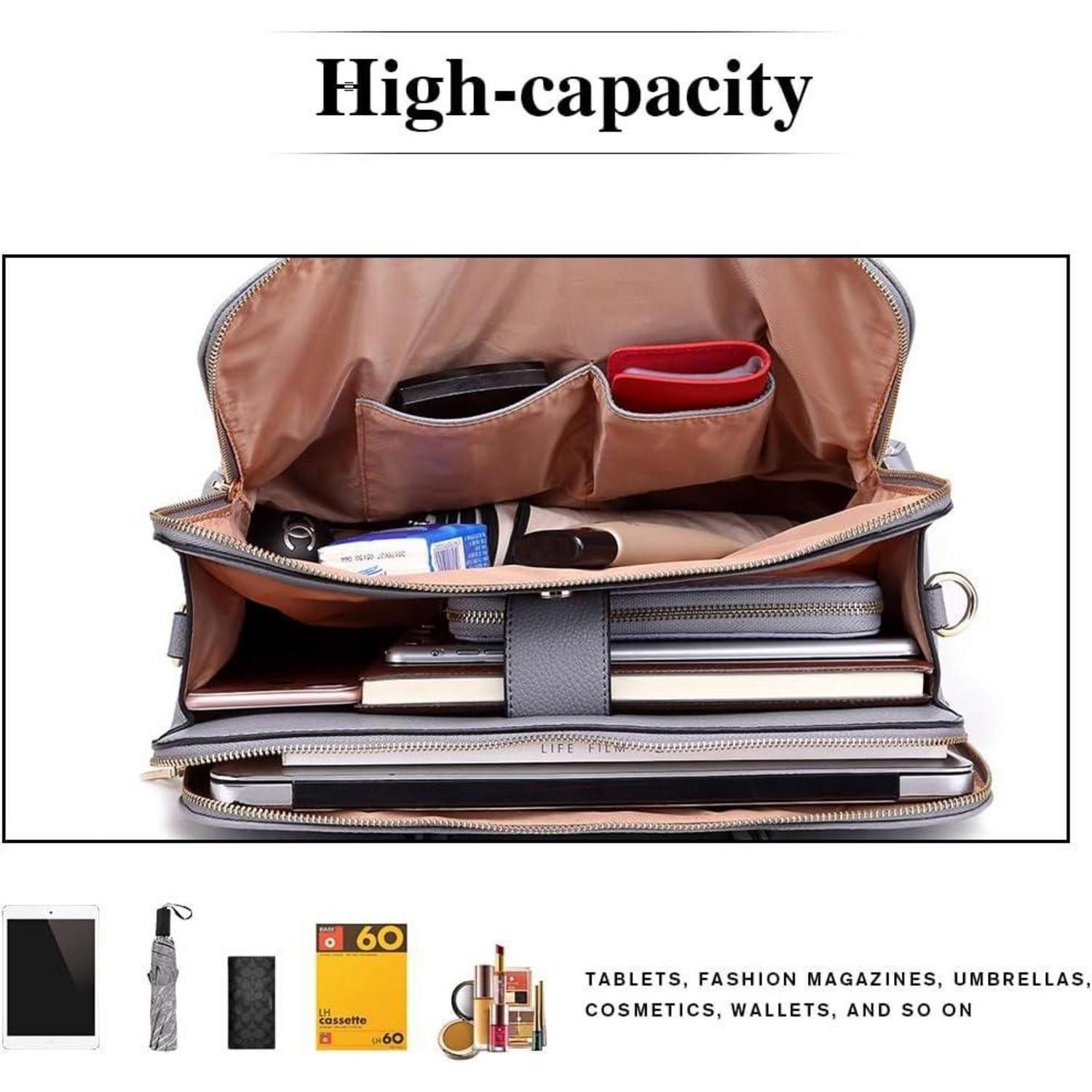 LuxusKollektion Aktentasche Große Damen Handtasche Arbeitstasche Schultertasche Retro Elegante