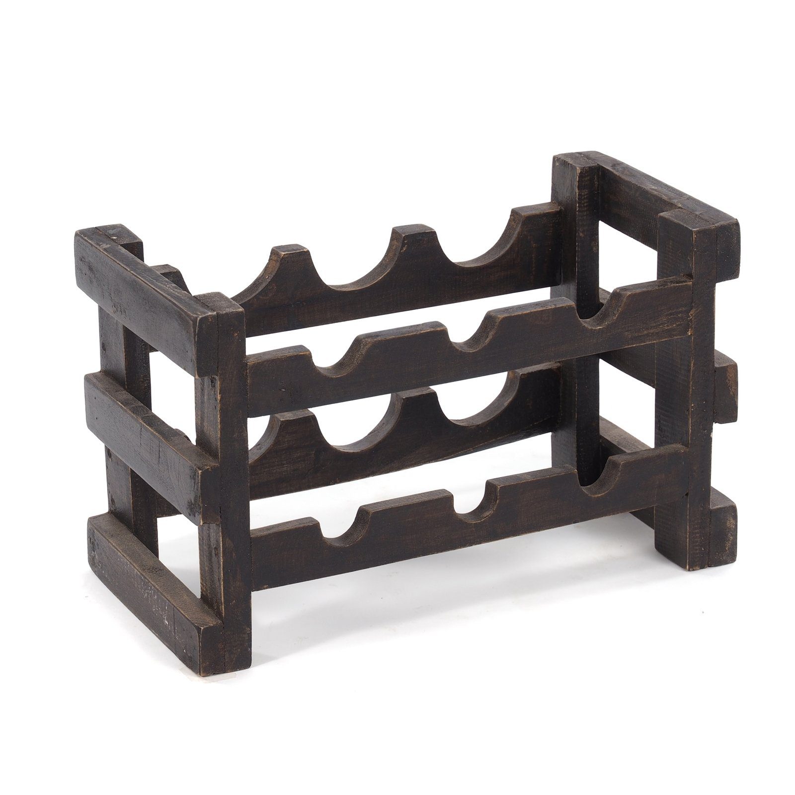 DESIGN DELIGHTS Weinregal FLASCHENHALTER "GRAPE", Altholz massiv, 6 Flaschen, Weinregal, Farb