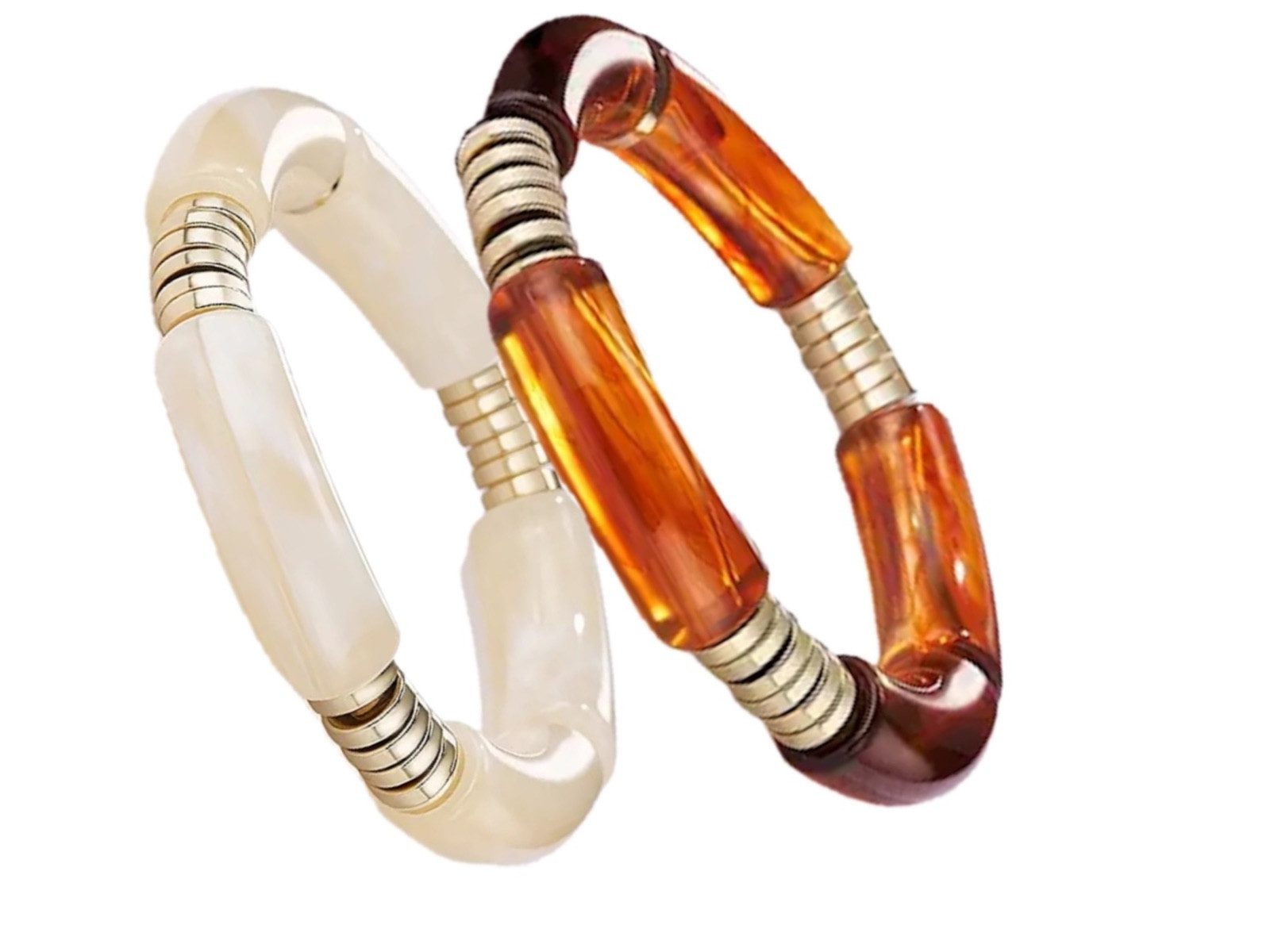 LK Trend & Style Armreif Buntes elastisches Armband (klasse Modeschmuck), wunderschöne Farben, großartiges Basic