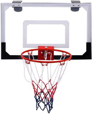 COSTWAY Basketballständer Basketballkorb, mit Ring und Netz