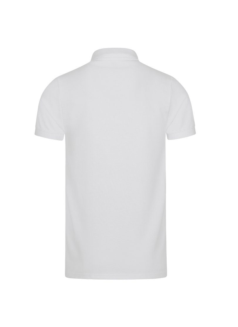 DELUXE-Piqué Poloshirt Poloshirt Slim Fit TRIGEMA weiss aus Trigema