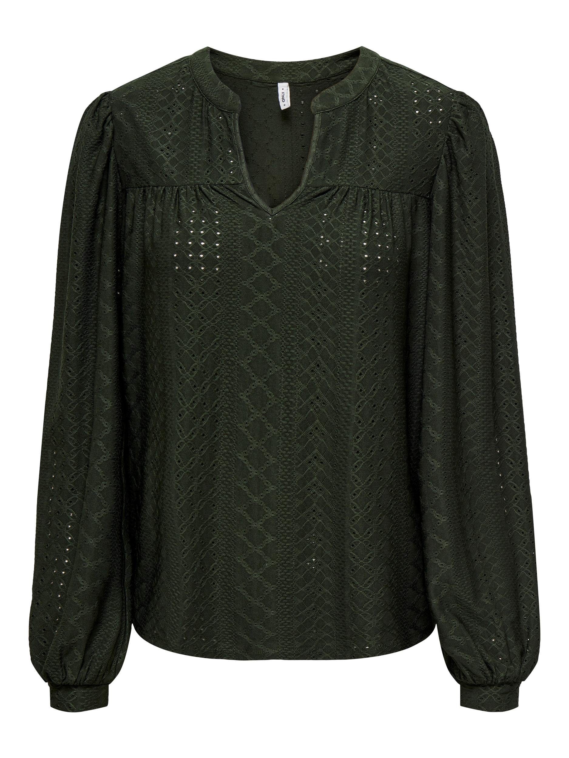 Rosin TOP L/S JRS ONLSANDRA SPLIT ONLY Langarmshirt