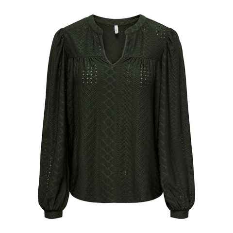 ONLY Langarmshirt ONLSANDRA L/S SPLIT TOP JRS