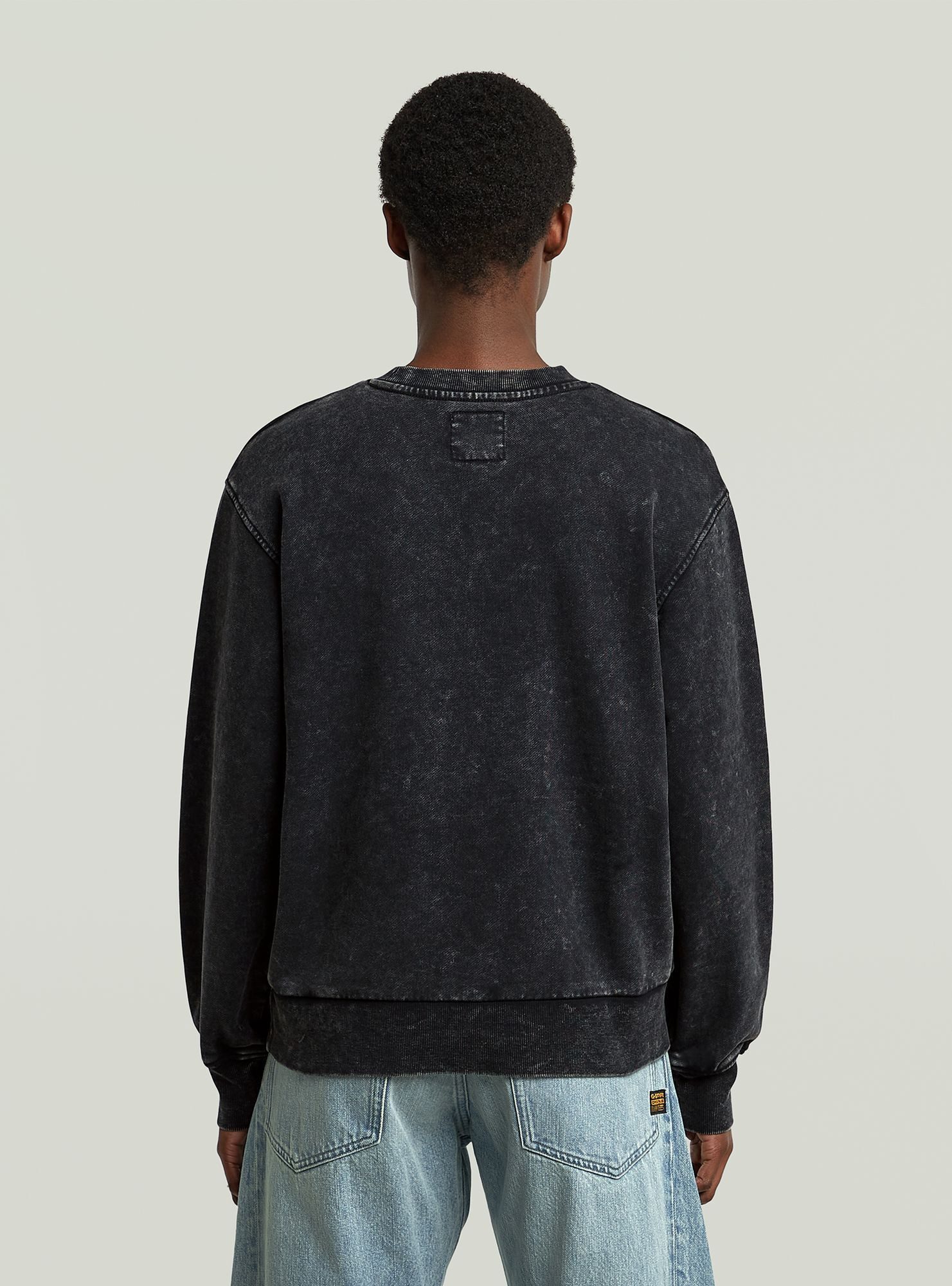 G-STAR Longpullover Washed A Line Script Sweater