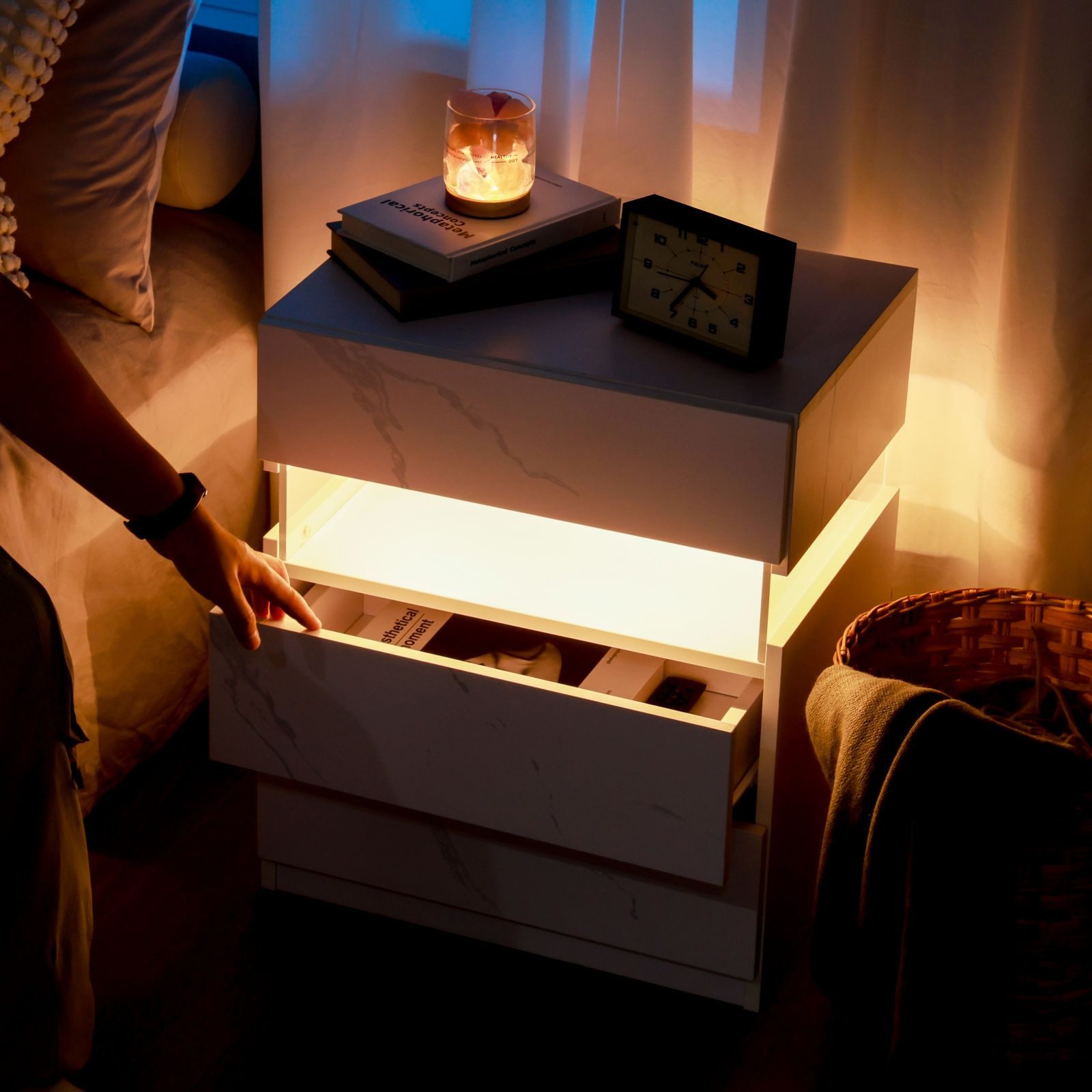Fine Life Pro Nachtschrank LED-Nachttische mit günstig online kaufen