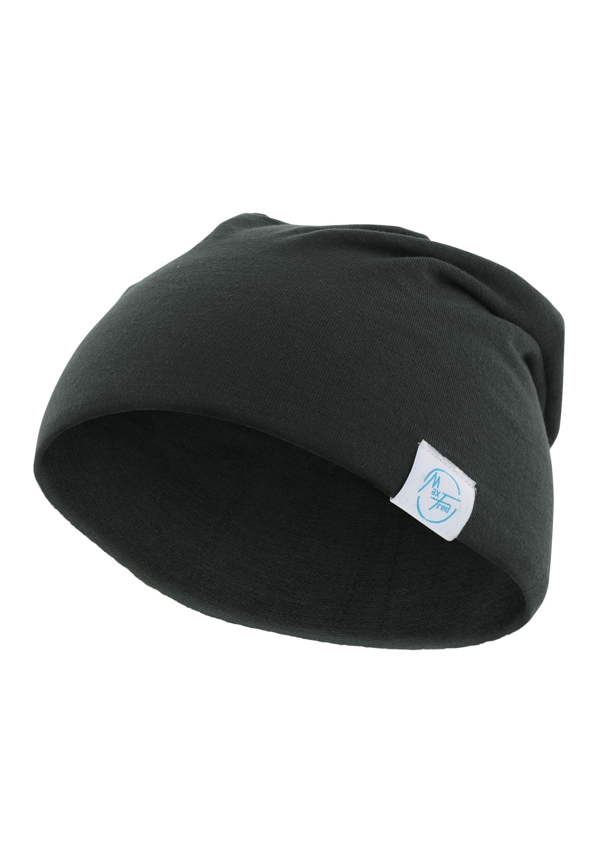 Maxfred Beanie Bamboo grau Multifunktionstuch Nachhaltig, geringe Geruchsaufnahme, Ultraweich Elastisch