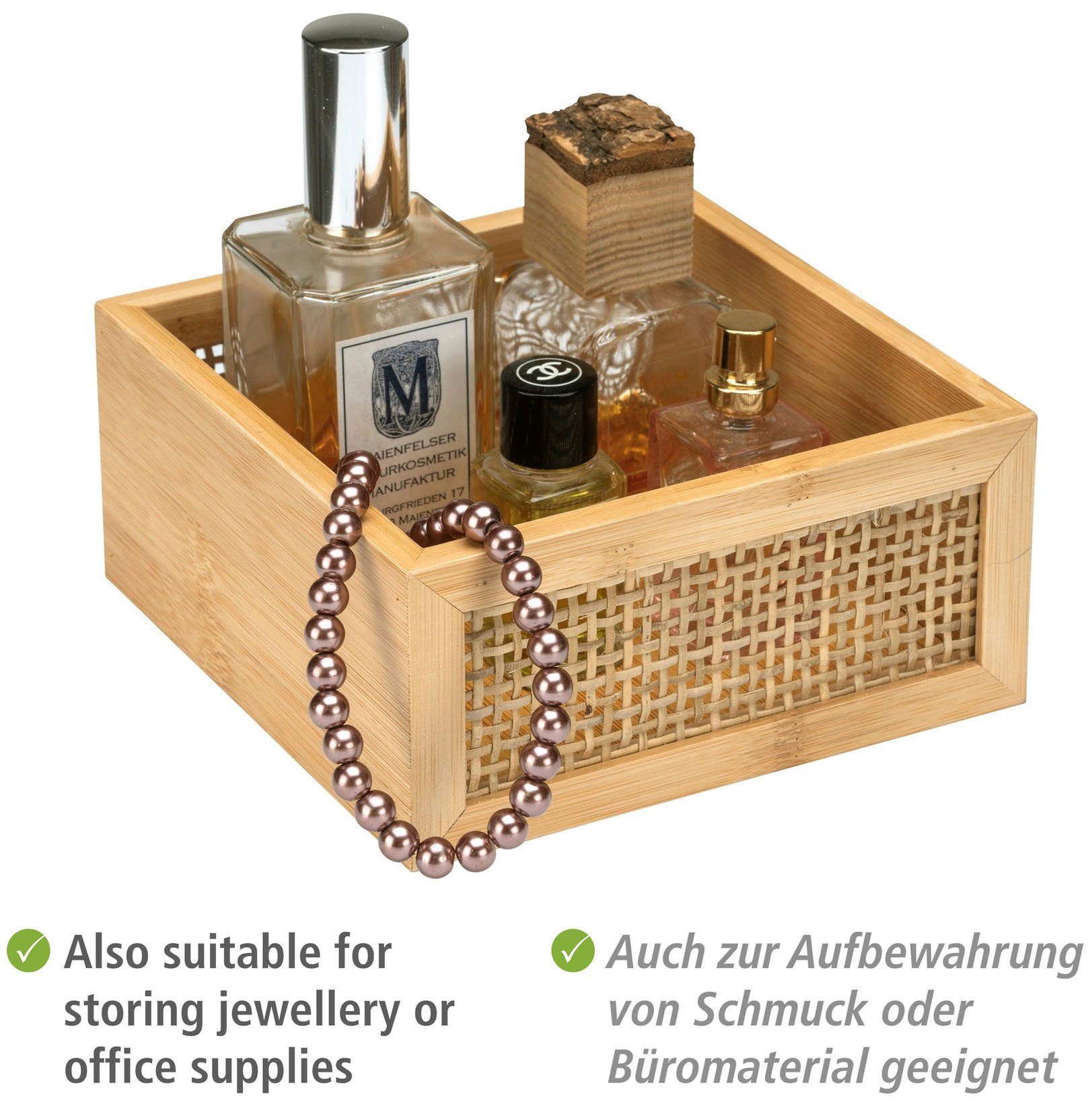 Wenko Box Da Bagno Allegre S, Box Decorativo Con Coperchio In - 13