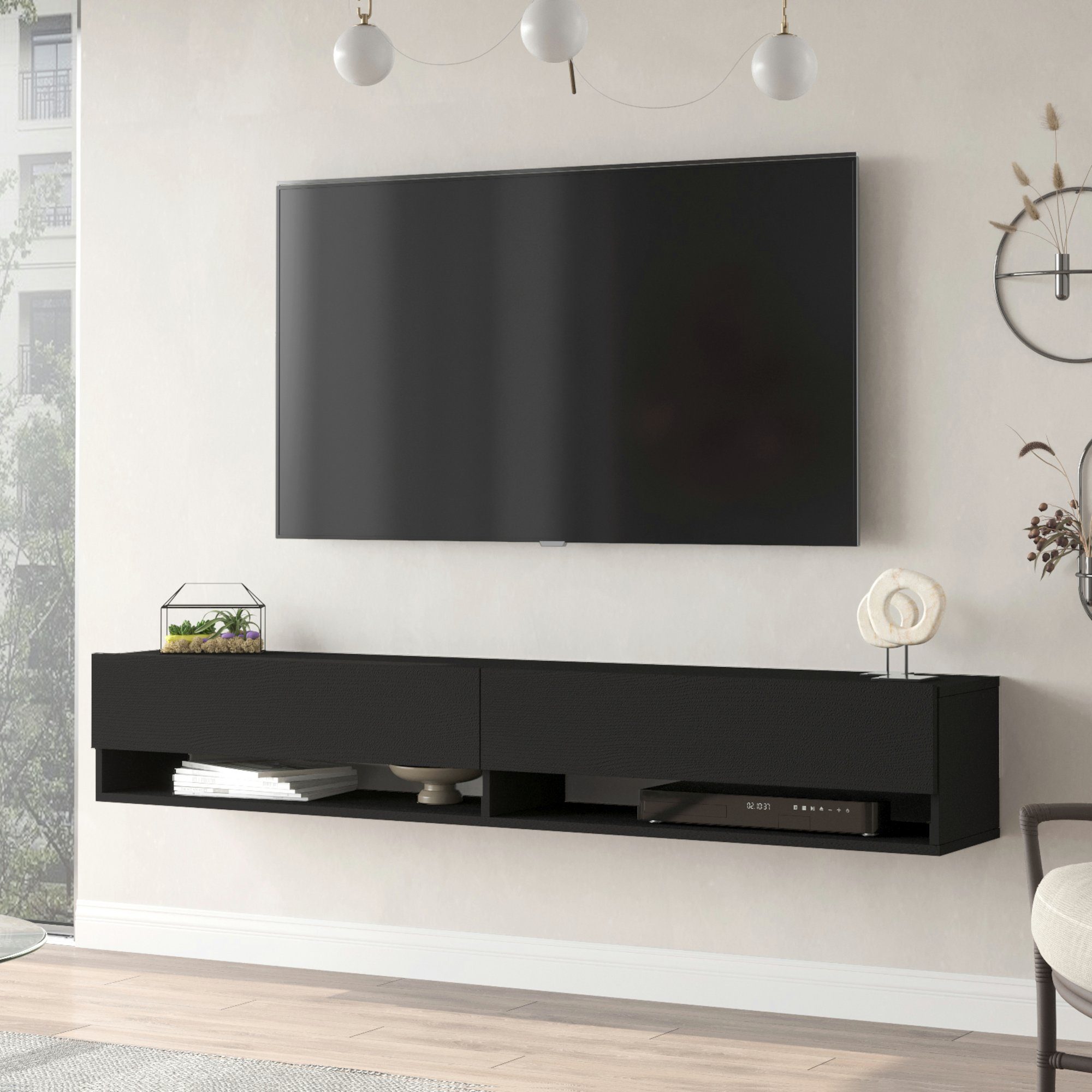 en.casa TV-Schrank »Laitila« TV Hängeboard 180x31,5x29,5cm günstig online kaufen