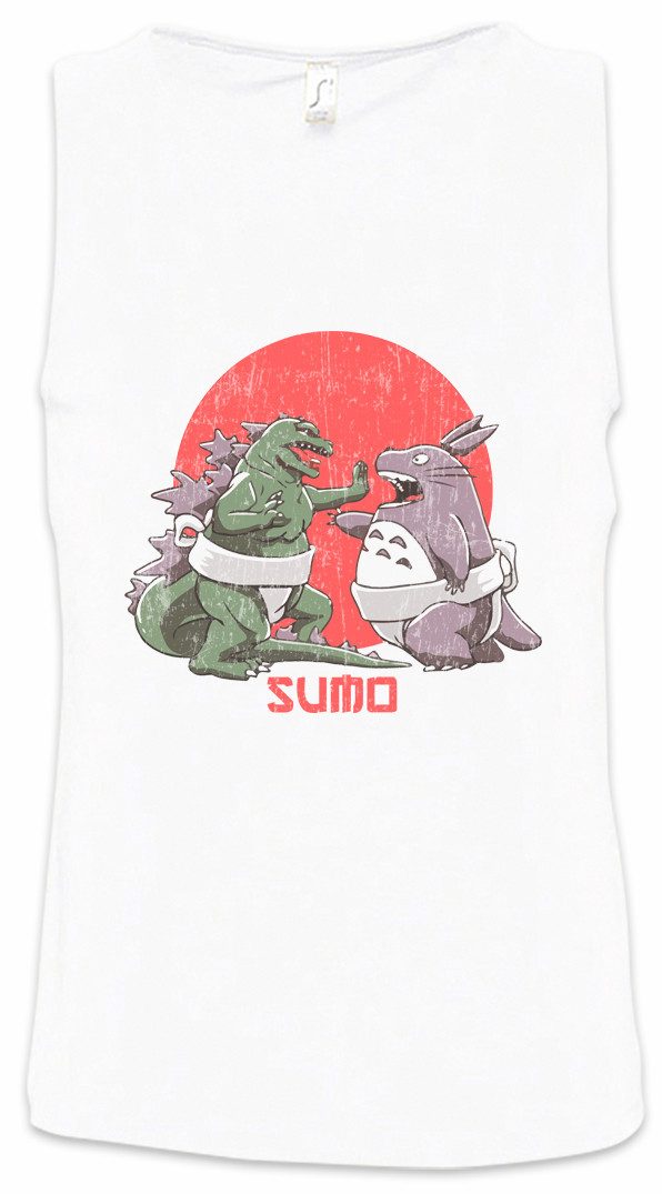Tanktop Sumo Monsters Ärmelloses T-Shirt Geek Nerd Sumo Ringer Wrestler Gojira