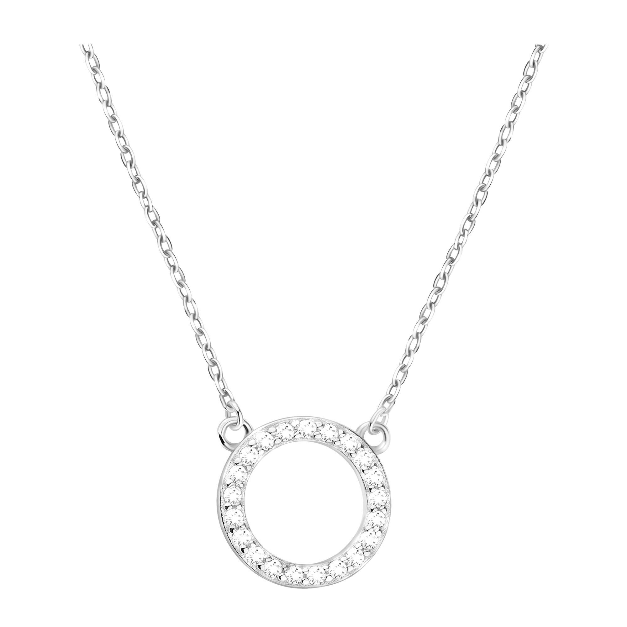 SOFIA MILANI Damen Ohrringe – 925 Silber, Vergoldet, Mit Zirkonia, Kreis-Design, In Geschenkbox, Nickelfrei